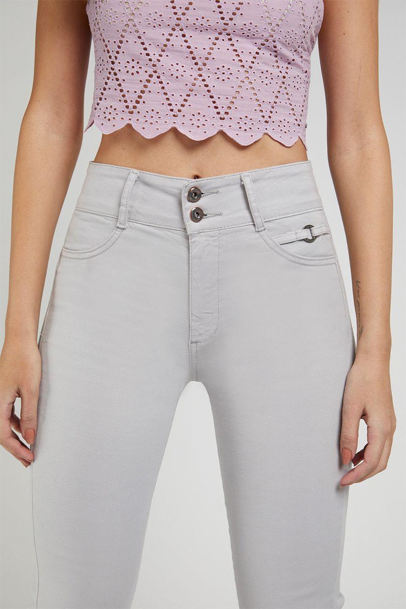 Jeans Mujer Flare 4833 Gris Amalia Jeans-3
