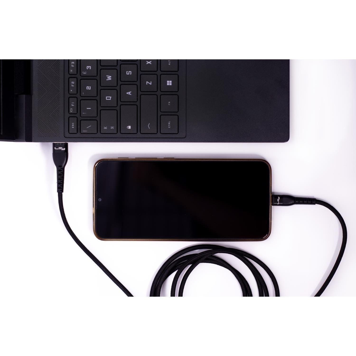 Cable de Carga USB-A/USB-C - 2.4A 2M Negro C11P Lity-5