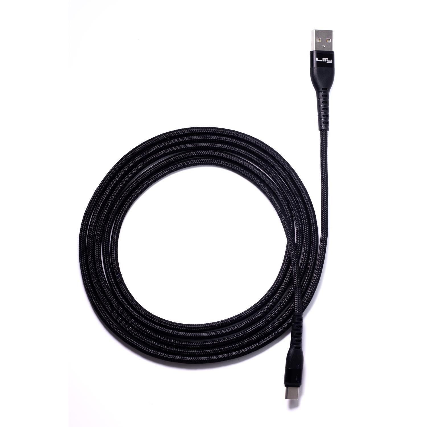 Cable USB-A a USB-C 60W/3A 2 Metros Negro C11P Lity-2