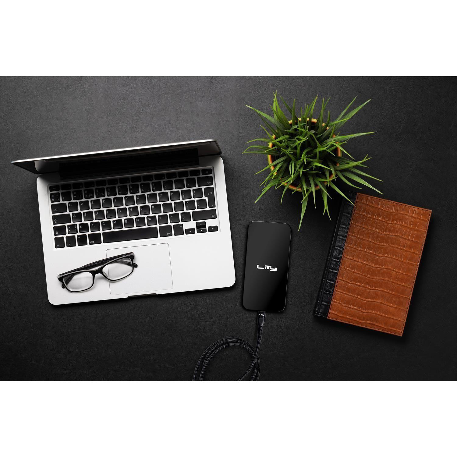 Cable USB-A a USB-C 60W/3A 2 Metros Negro C11P Lity-7