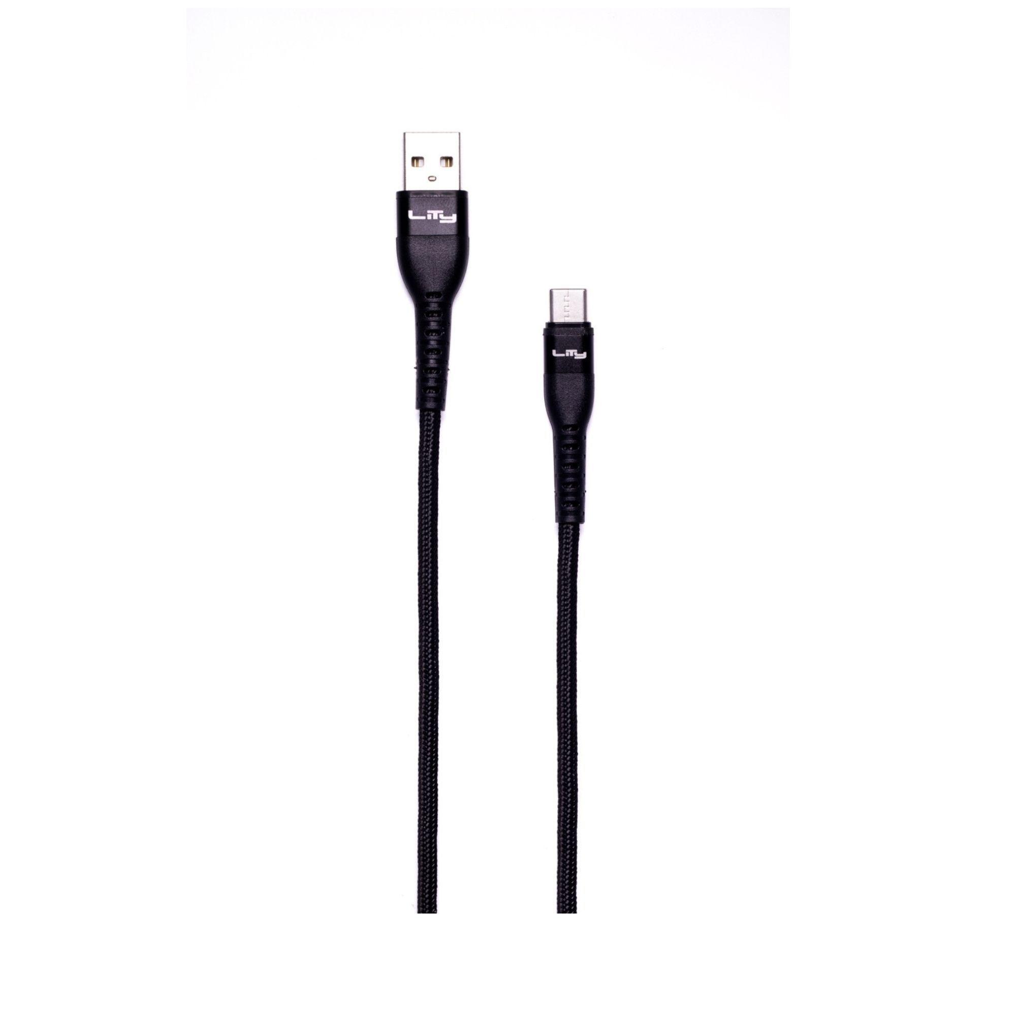 Cable USB-A a USB-C 60W/3A 2 Metros Negro C11P Lity-2