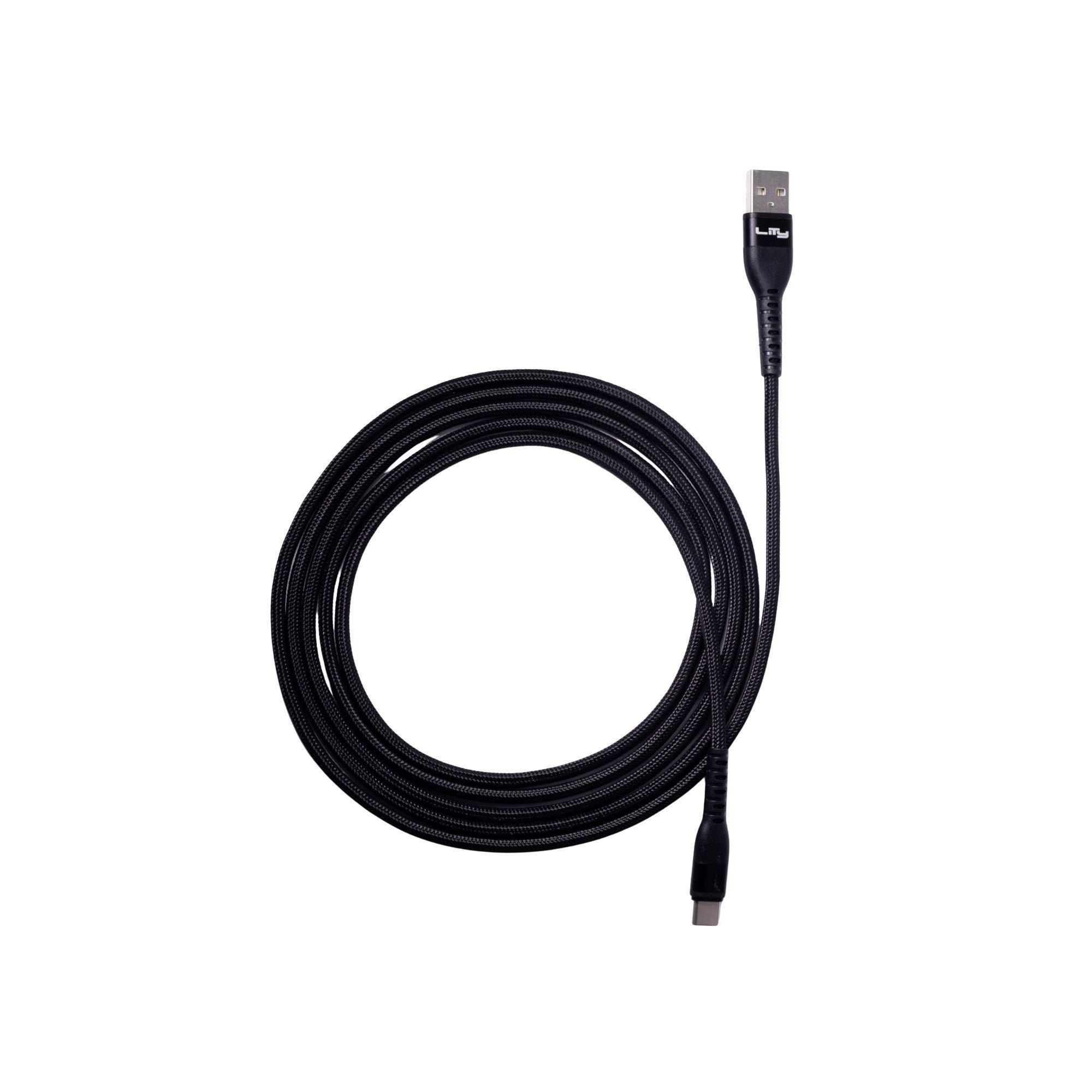 Cable USB-A a USB-C 60W/3A 2 Metros Negro C11P Lity-3