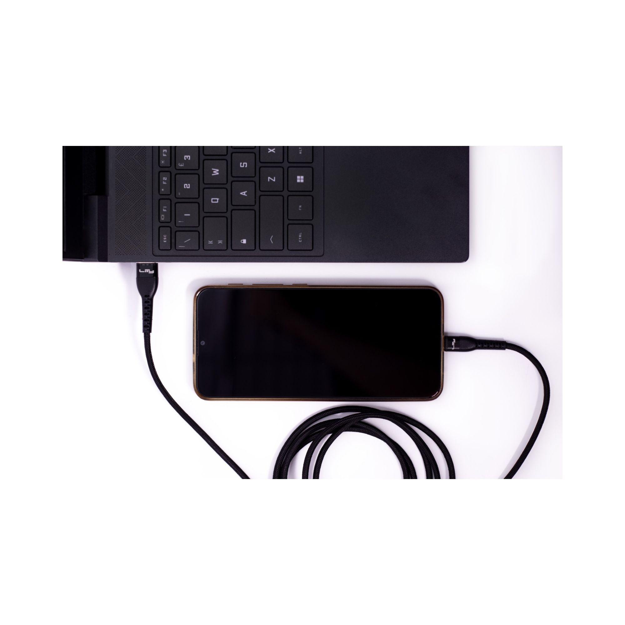Cable USB-A a USB-C 60W/3A 2 Metros Negro C11P Lity-4