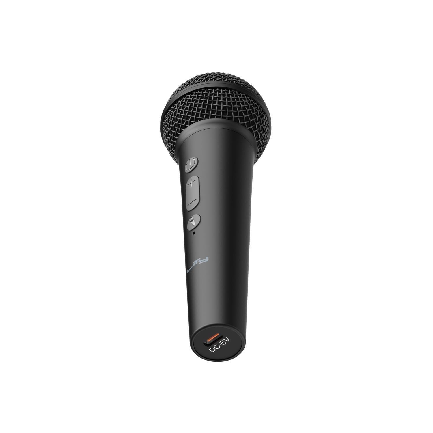 Parlante Bluetooth Karaoke 80W con 2 Micrófonos Negro B15P Lity-5