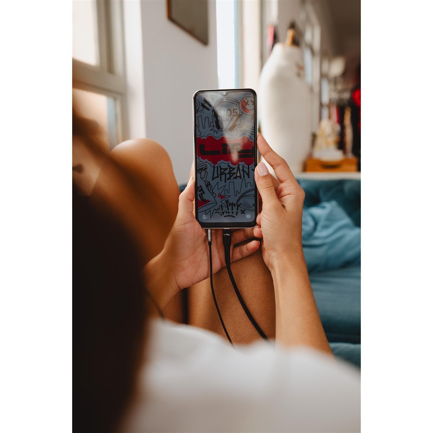 Cable de Carga USB-C/USB-C - 3A 60W 2M Negro C12P Lity-4