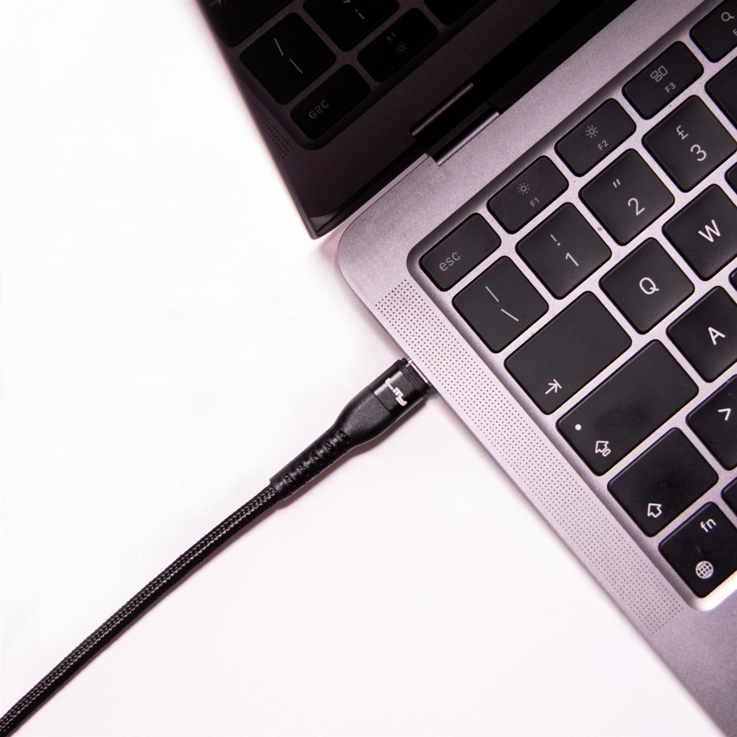 Cable de Carga USB-C/USB-C - 3A 60W 2M Negro C12P Lity-6