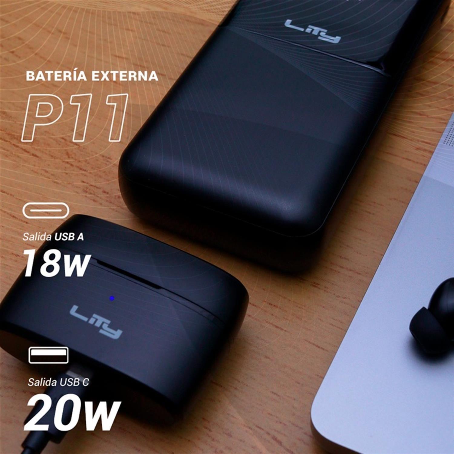 Batería Externa 20000mAh 20W Carga Rápida P11 Lity-8