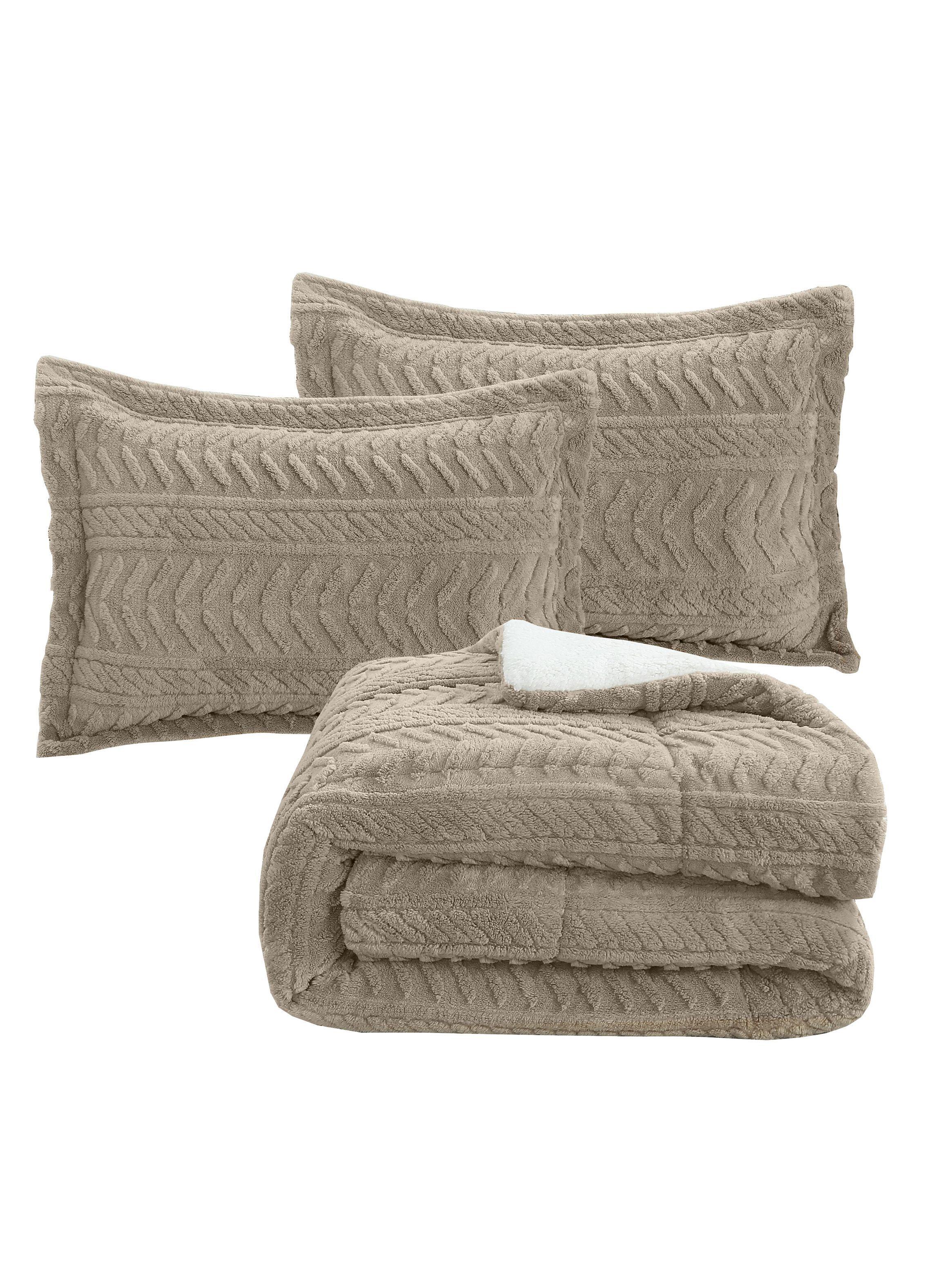 PLUMON ANDES CHIPORRO JACQUARD BEIGE 1.5 PLAZA-2