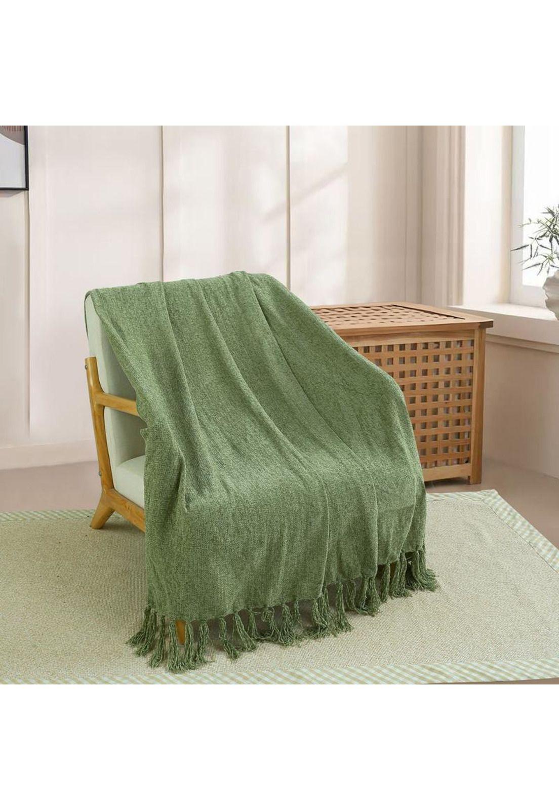 MANTA ANDES LISA 125X150 VERDE-0