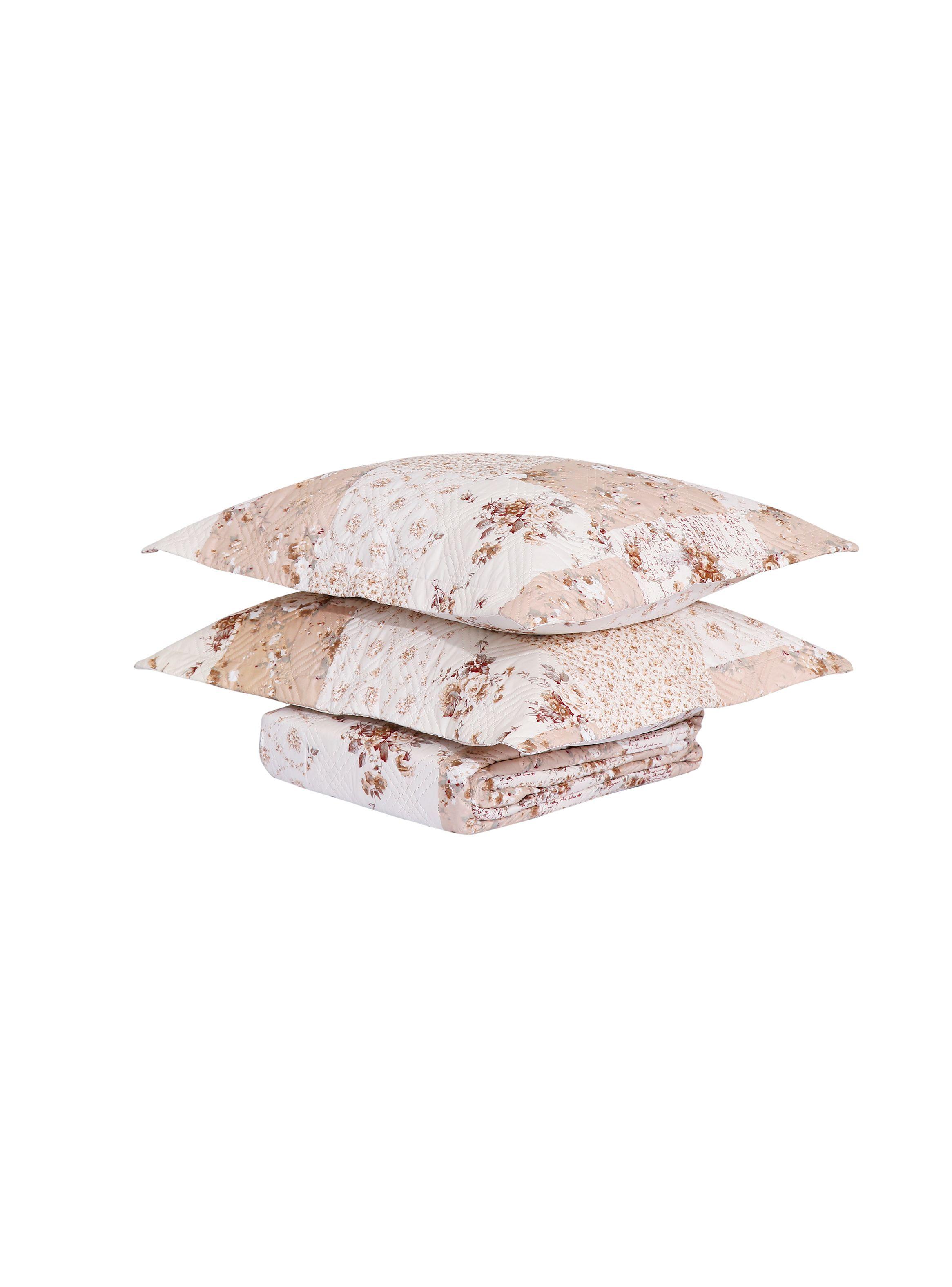 QUILT ANDES ESTAMPADO PATCHWORK BEIGE 1.5 PLAZAS-2