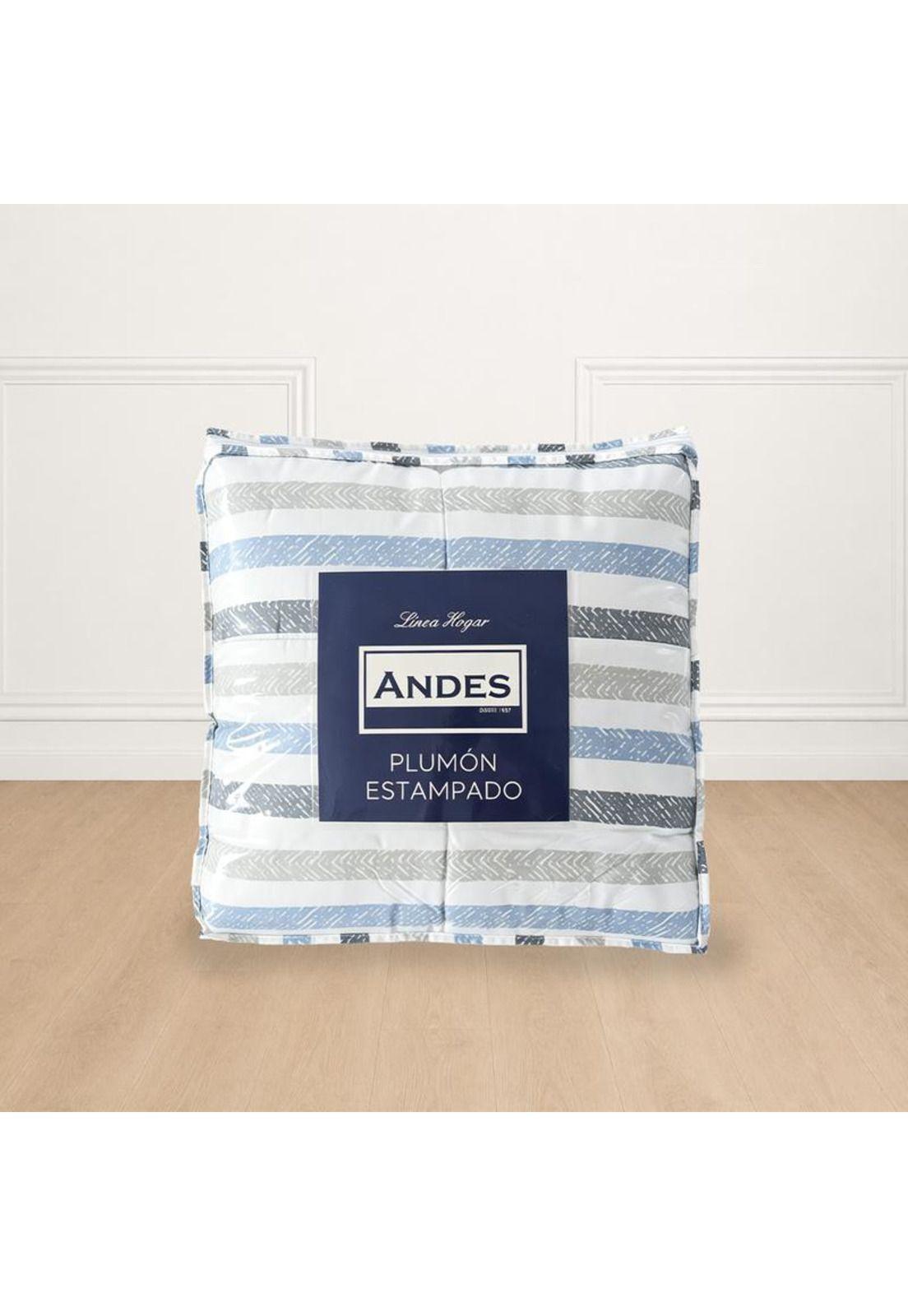 PLUMON ANDES ESTAMPADO RAYAS 26 2 PLAZAS-2