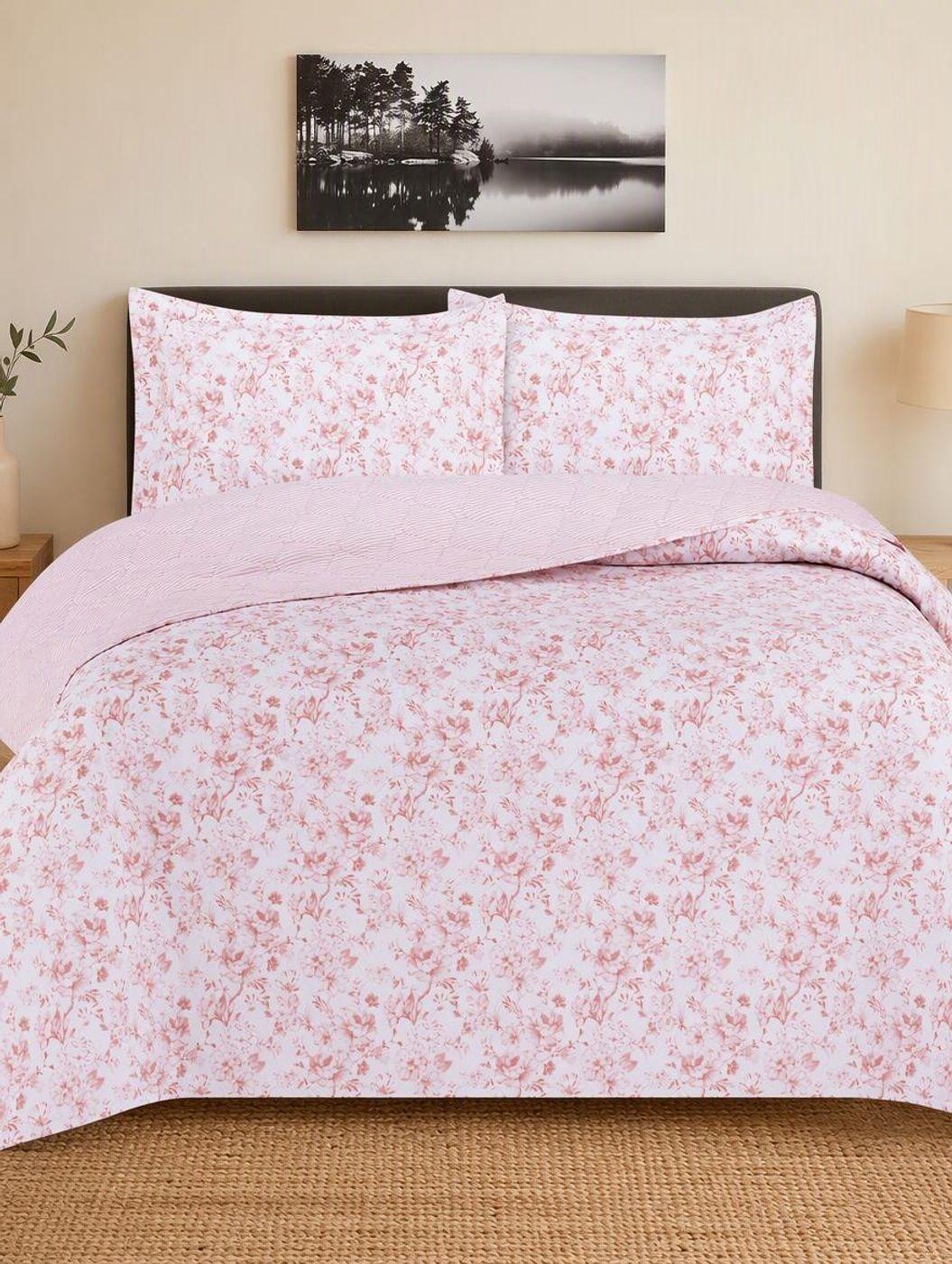 QUILT ANDES  PRINTED RAYAS ROSA 2 PLAZAS-1