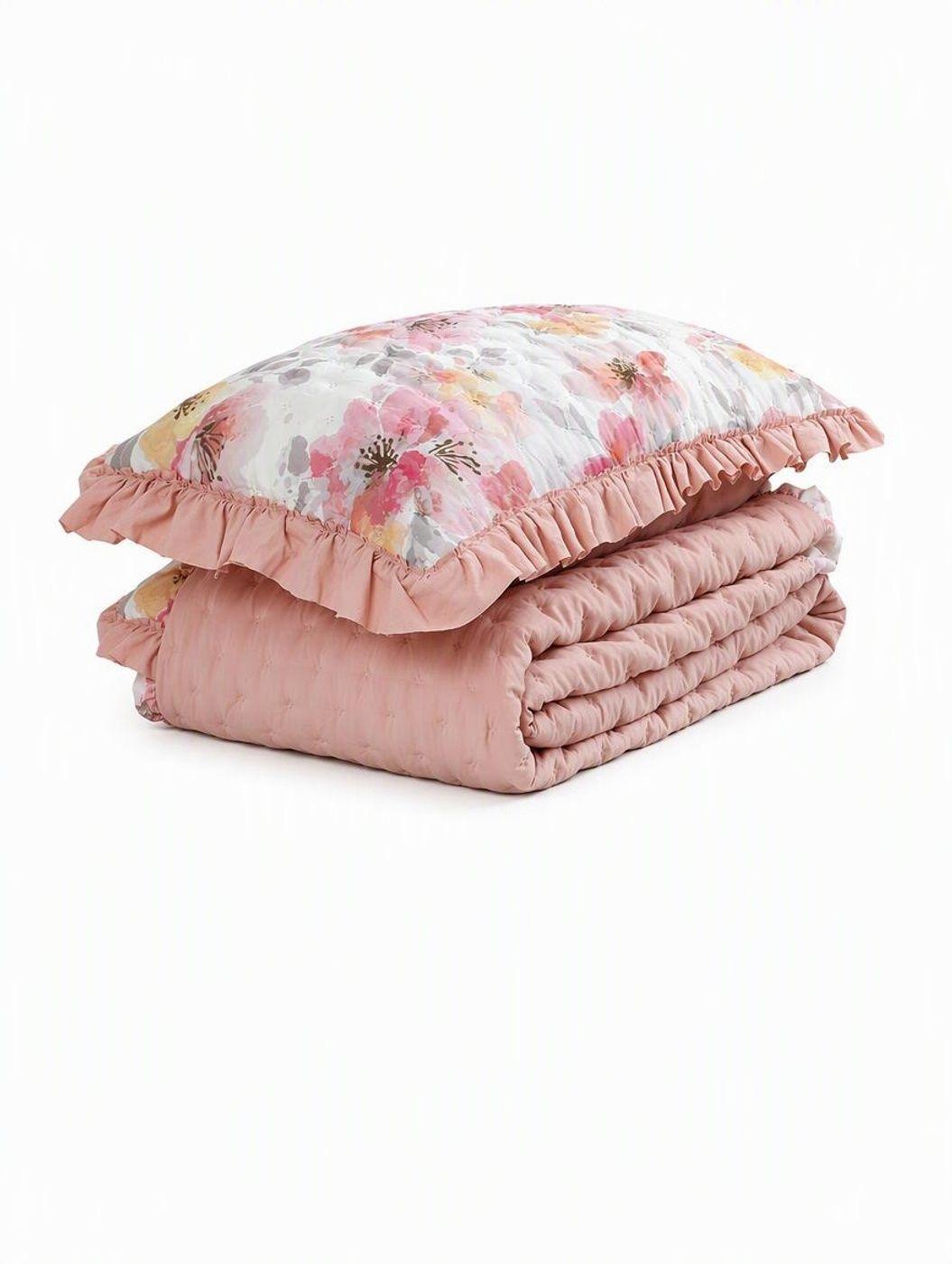 QUILT ANDES RUFFLES ROSA 1.5 PLAZAS-2