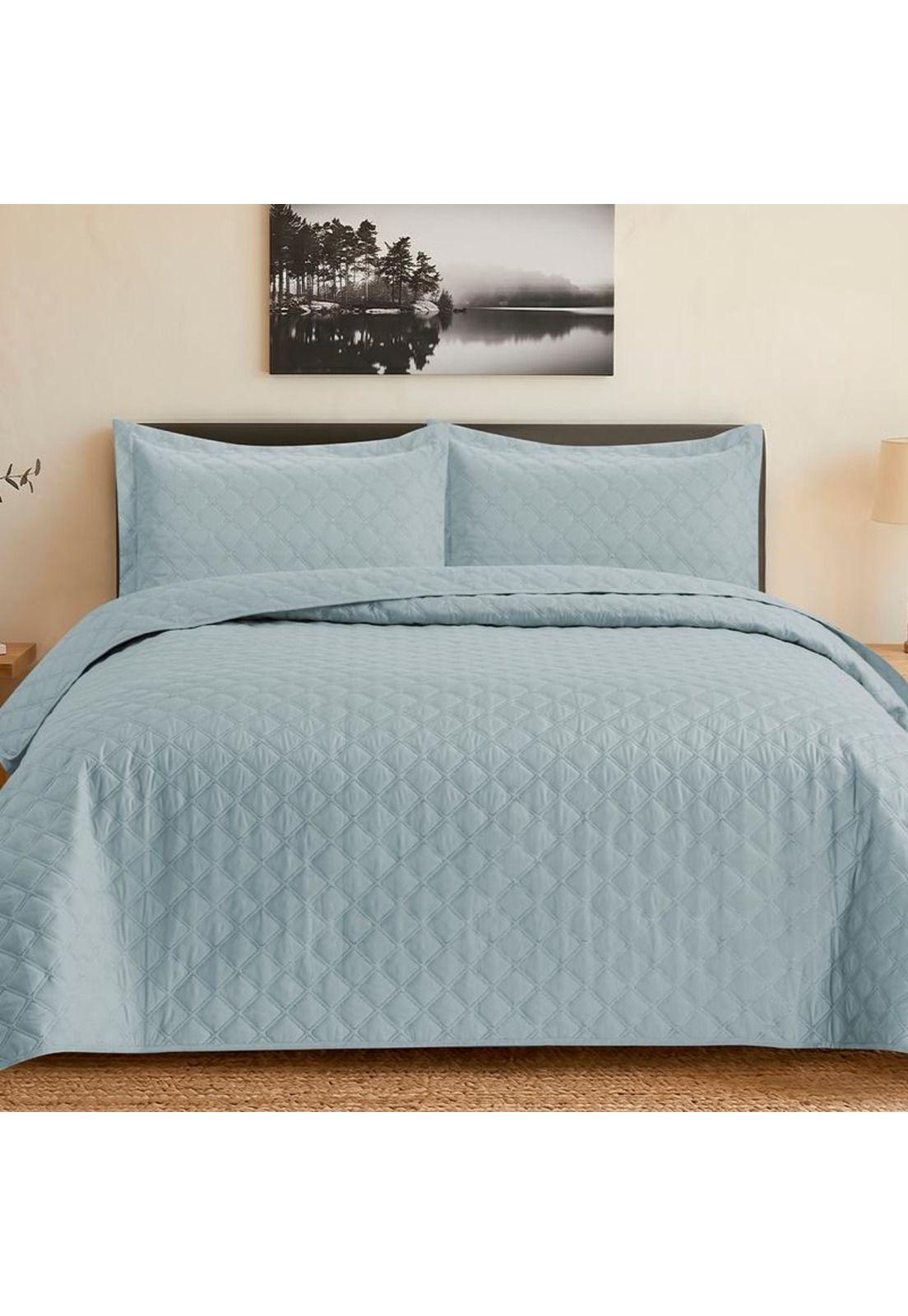 QUILT ANDES LISO CELESTE 2 PL-0