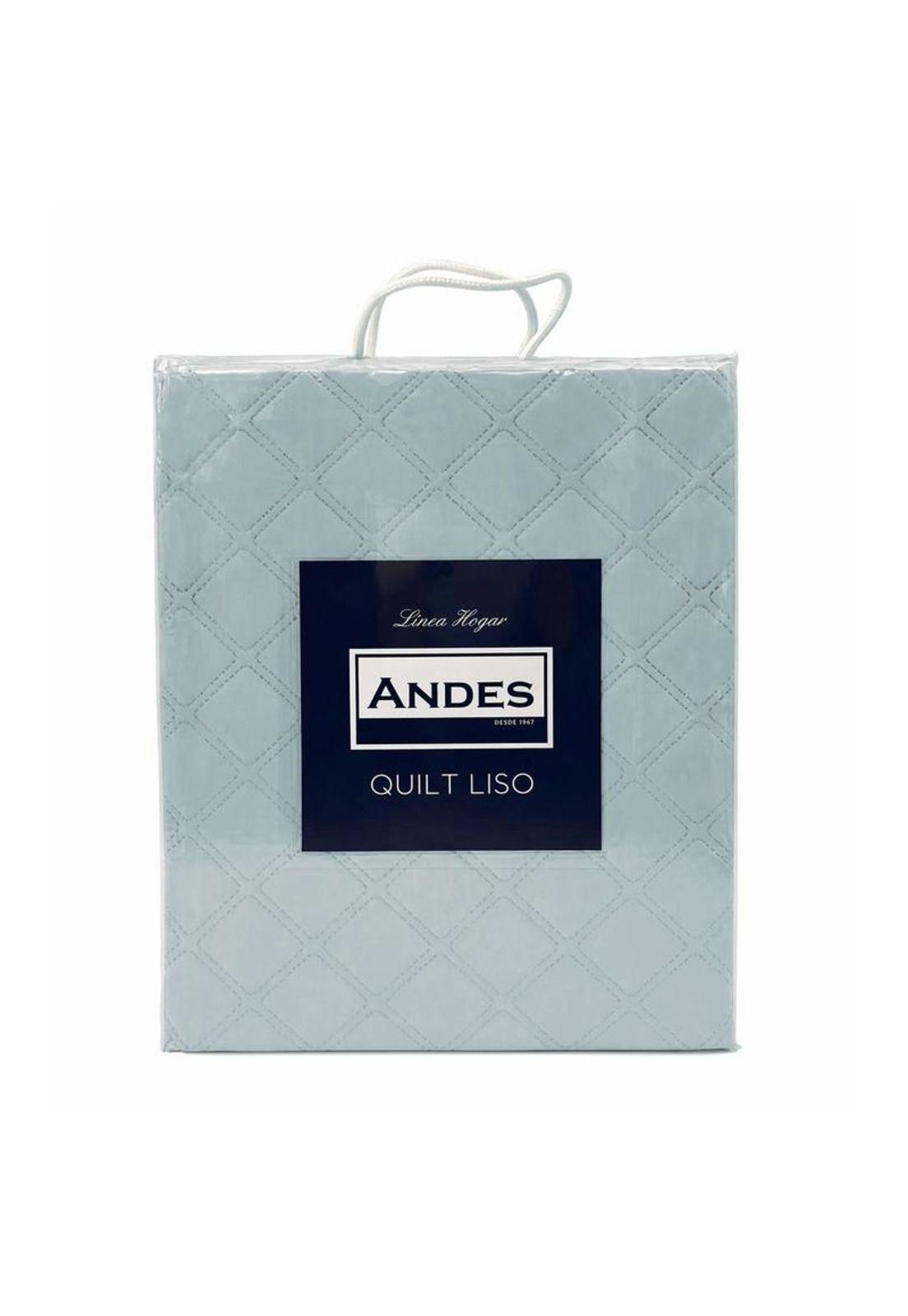 QUILT ANDES LISO CELESTE 2 PL-1