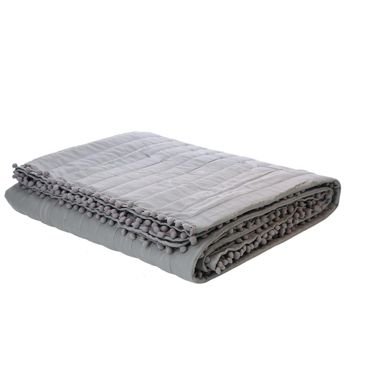 QUILT ANDES POM POM GRIS KING-2
