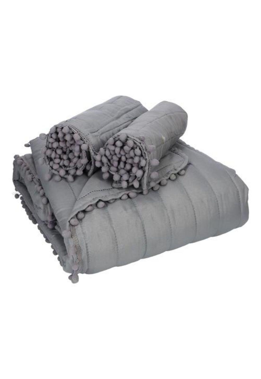 QUILT ANDES POM POM GRIS KING-4
