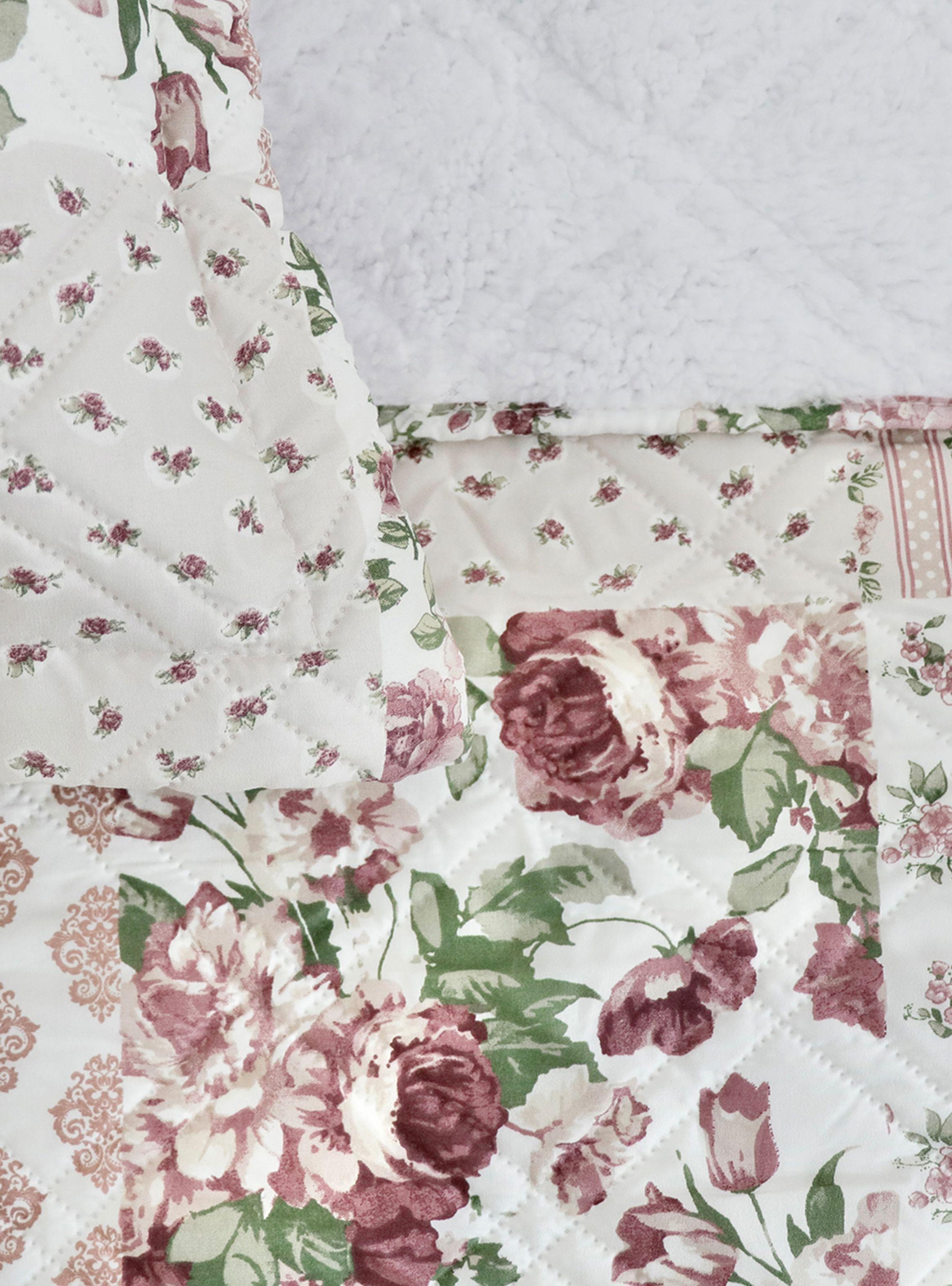 QUILT ANDES SHERPA ESTAMPADO PATCHWORK ROSA KING-2