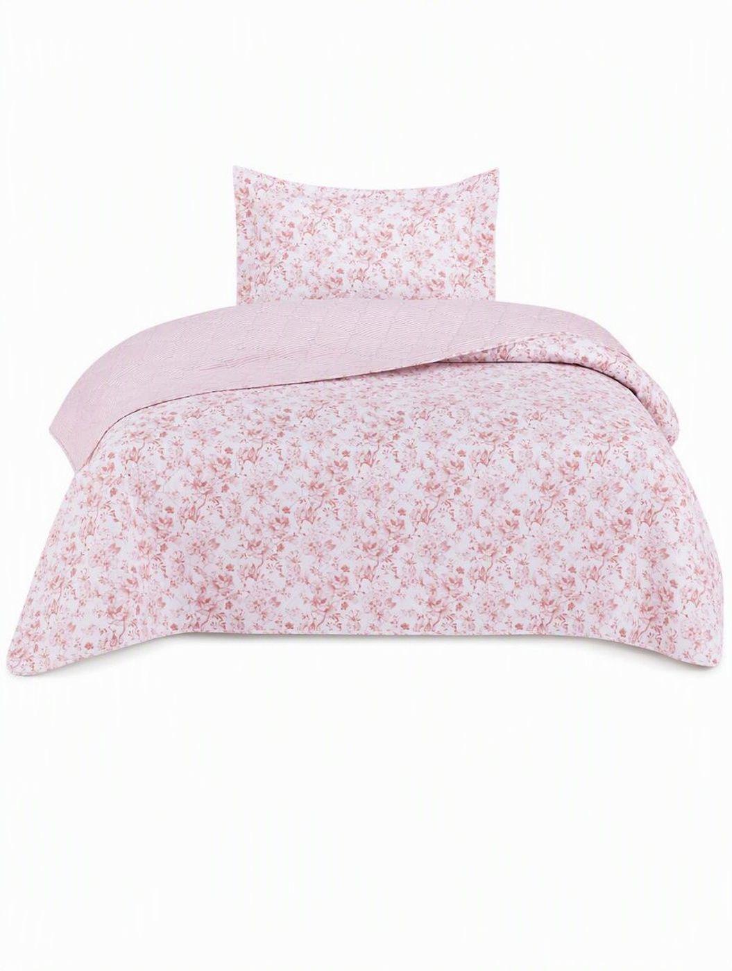 QUILT ANDES PRINTED RAYAS ROSA 1.5 PLAZAS-0