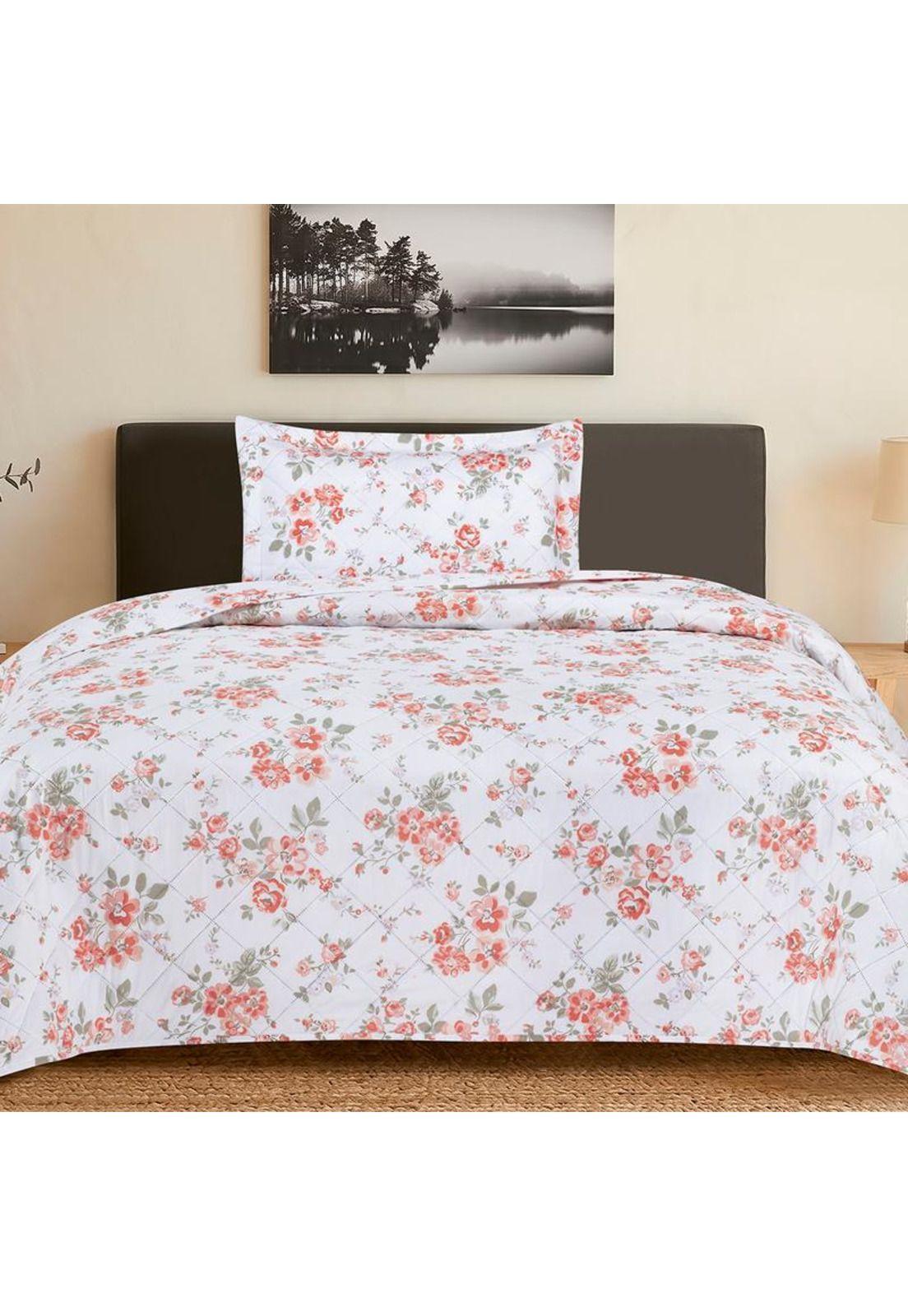 QUILT ANDES ESTAMPADO ROSAS 1.5 PL-0