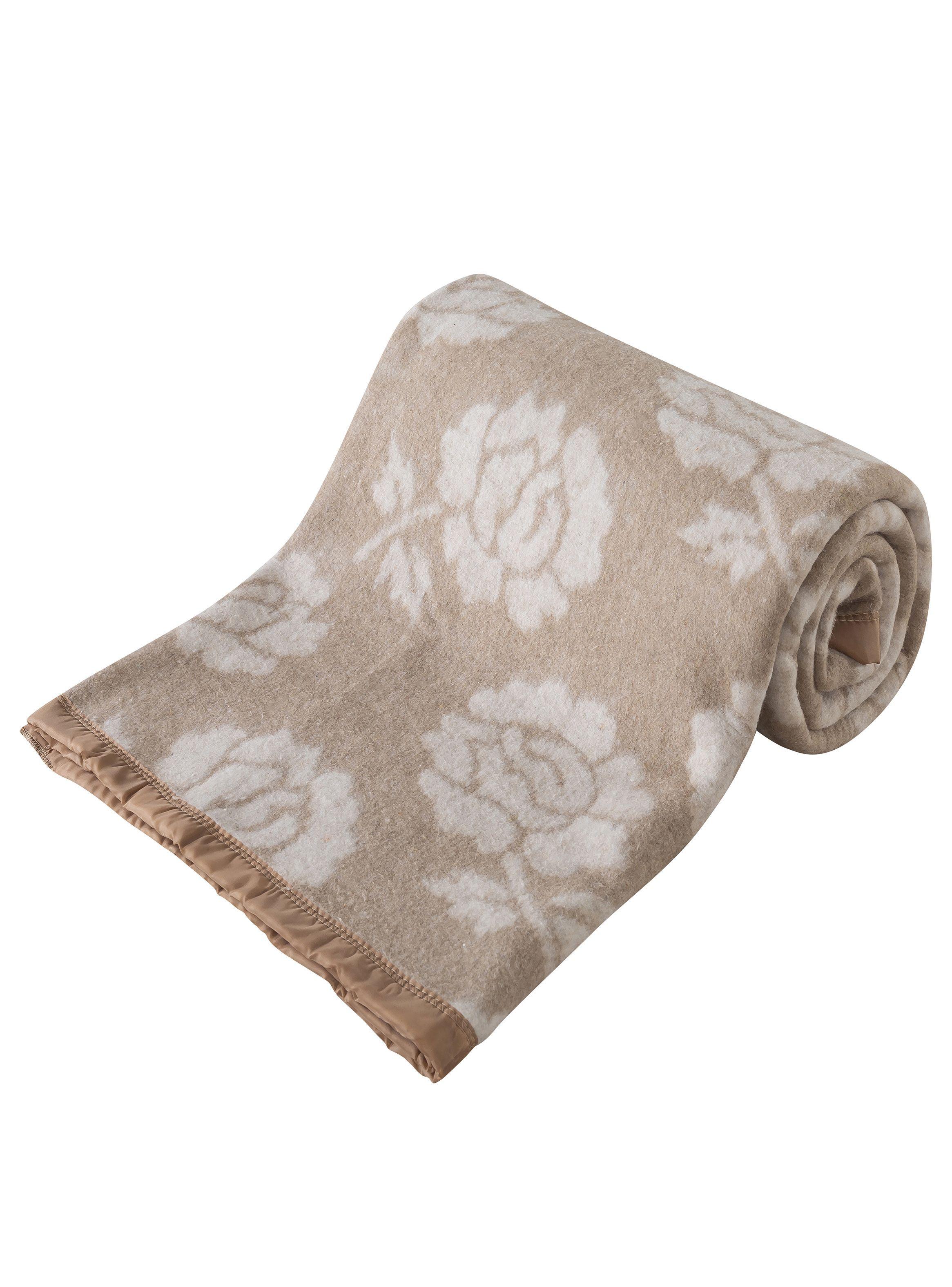 FRAZADAS ANDES CLASSIC JACQUARD BEIGE 2 PLAZAS-3