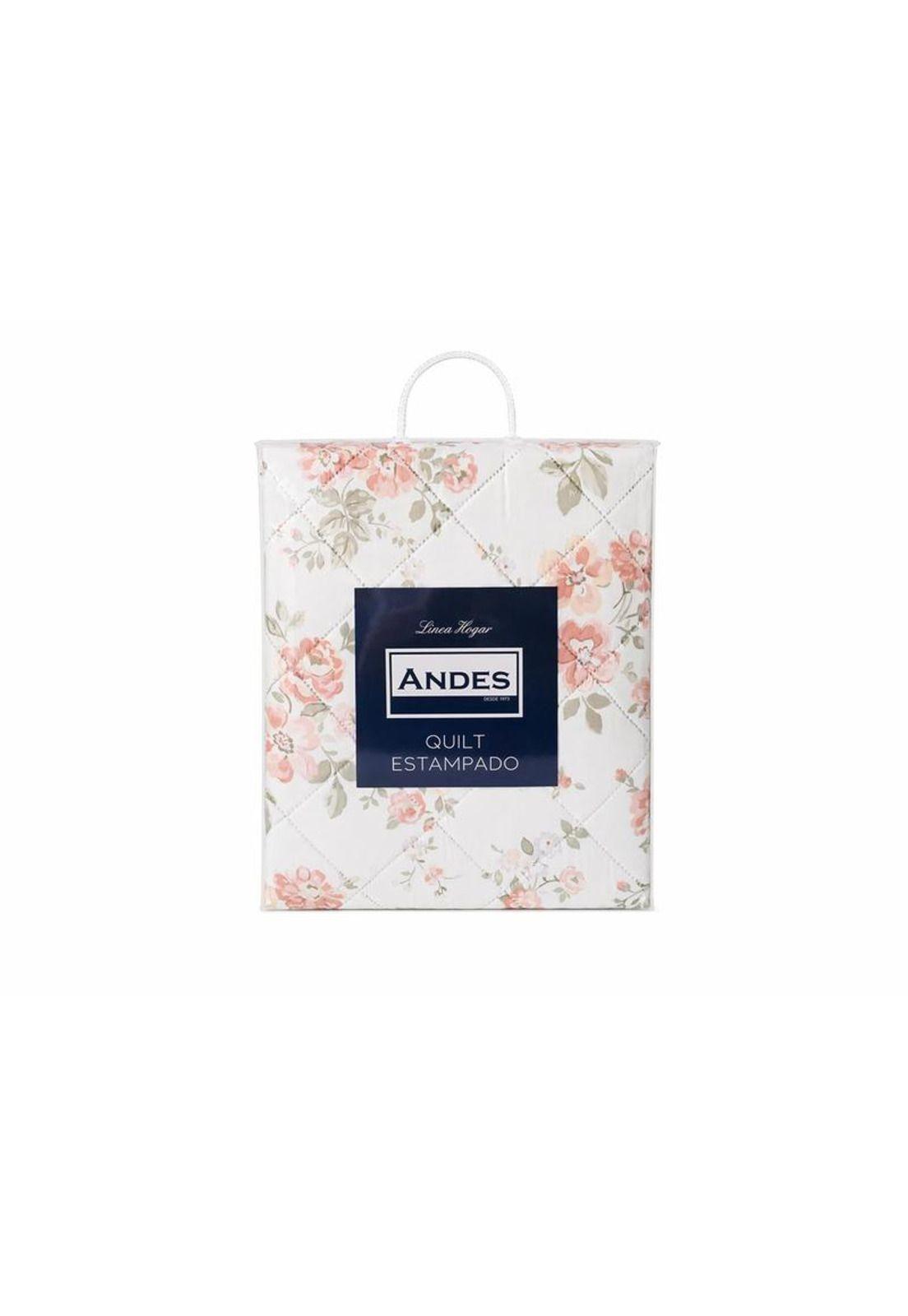 QUILT ANDES ESTAMPADO ROSAS 2 PL-1