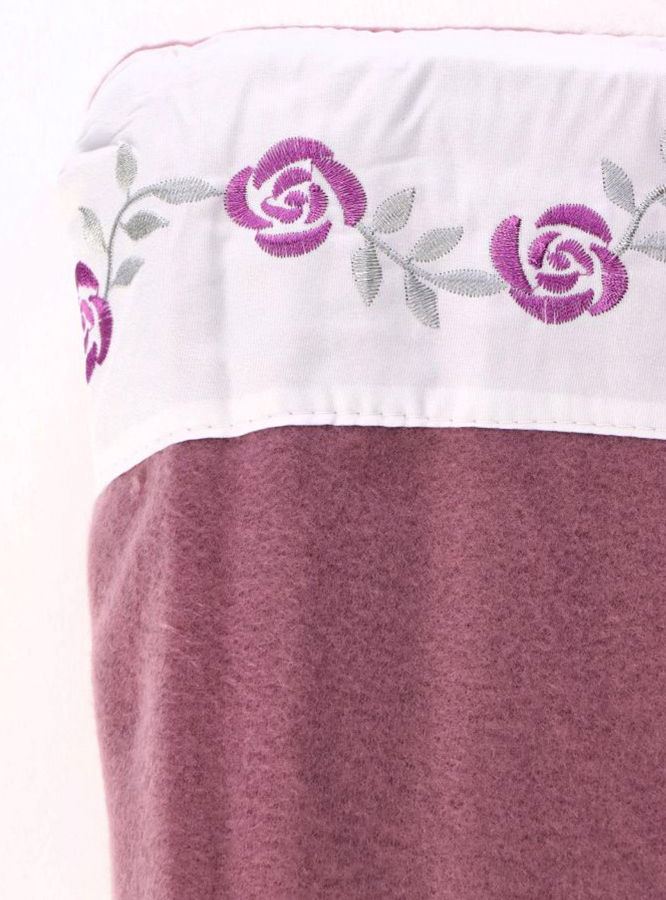 SABANA ANDES POLAR BORDADA ROSA UVA 2 PLAZA-1