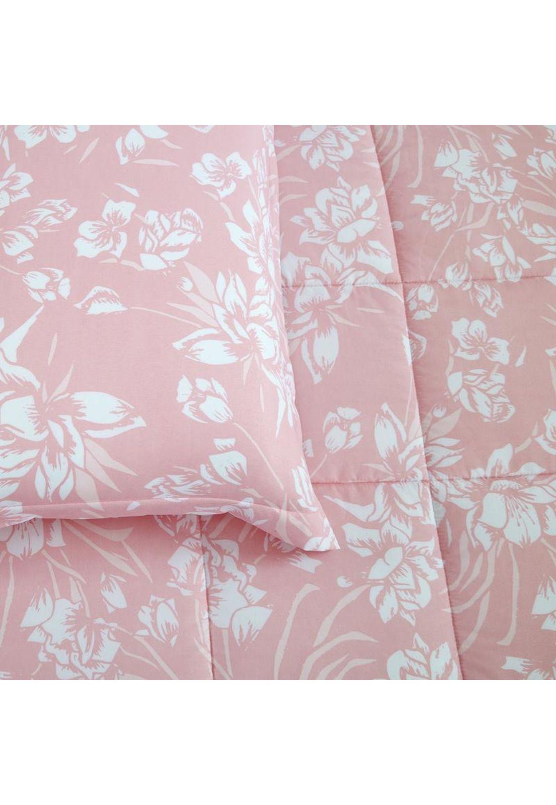 PLUMON ANDES ESTAMPADO FLOR ROSA 26 1.5PLAZAS-4