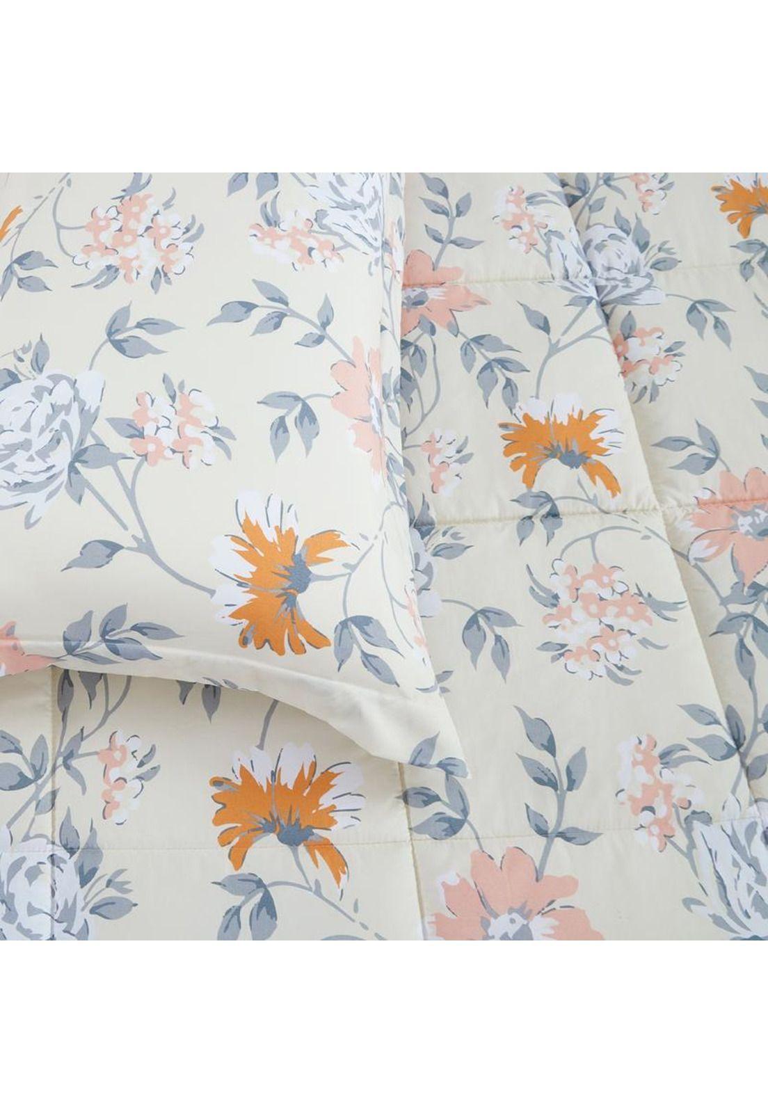 PLUMON ANDES ESTAMPADO FLOR PASTEL 26 2 PLAZAS-4