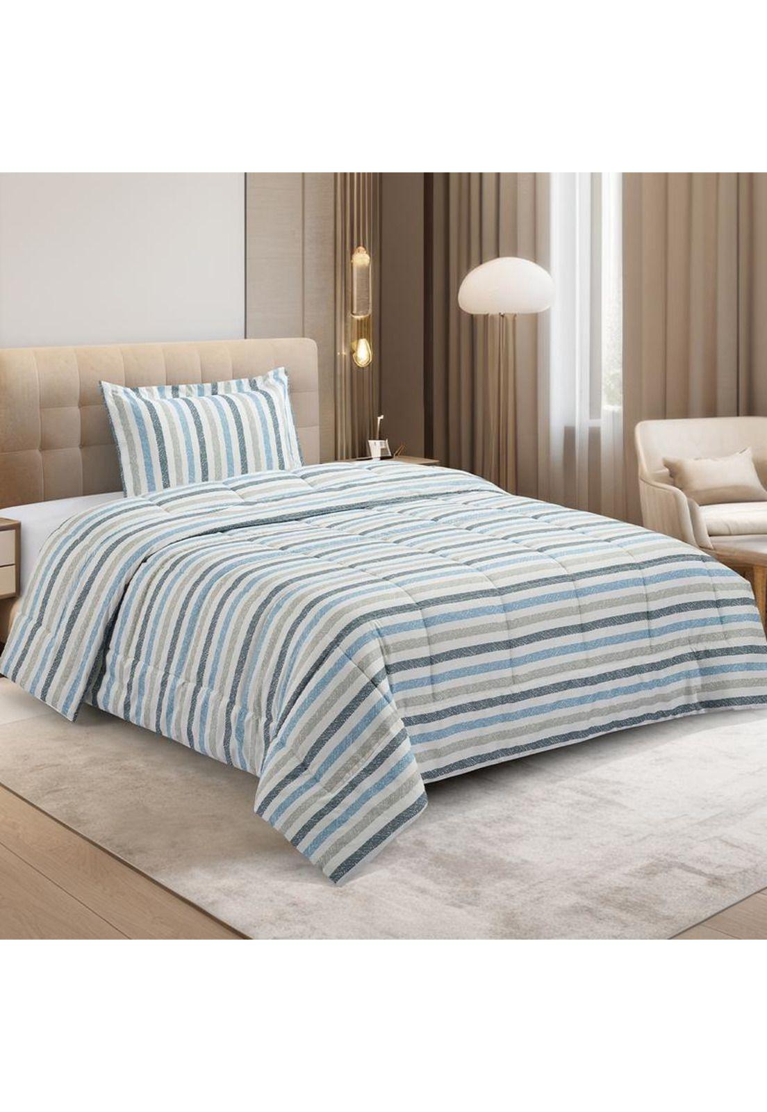 PLUMONES ANDES ESTAMPADO RAYAS 26 1.5 PLAZAS-1