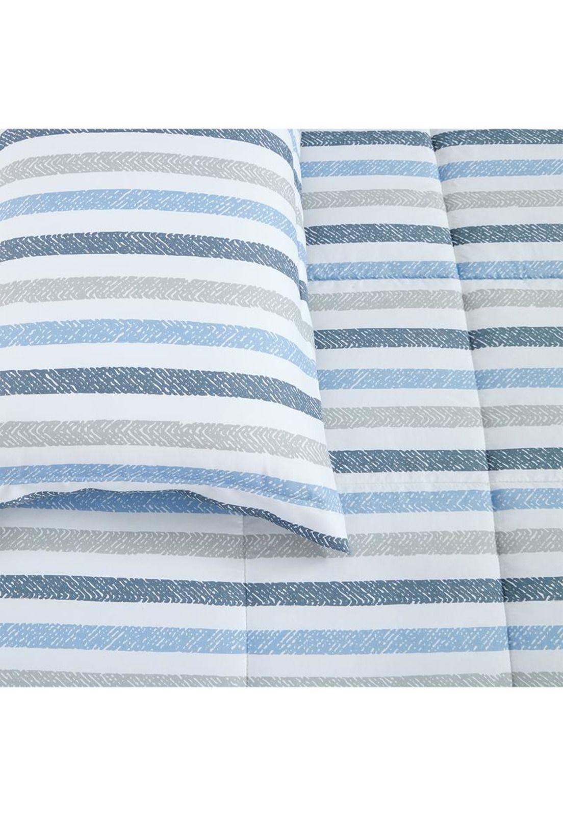 PLUMONES ANDES ESTAMPADO RAYAS 26 1.5 PLAZAS-4