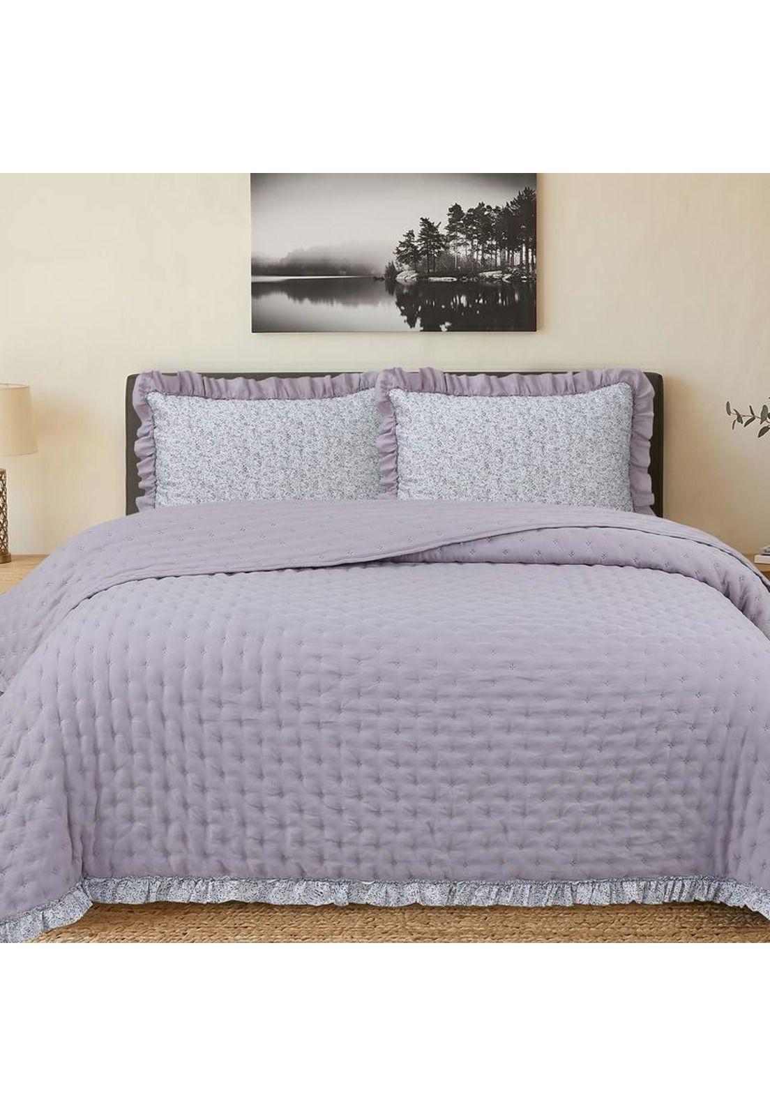 QUILT ANDES RUFFLES LILA 2 PLAZAS-0