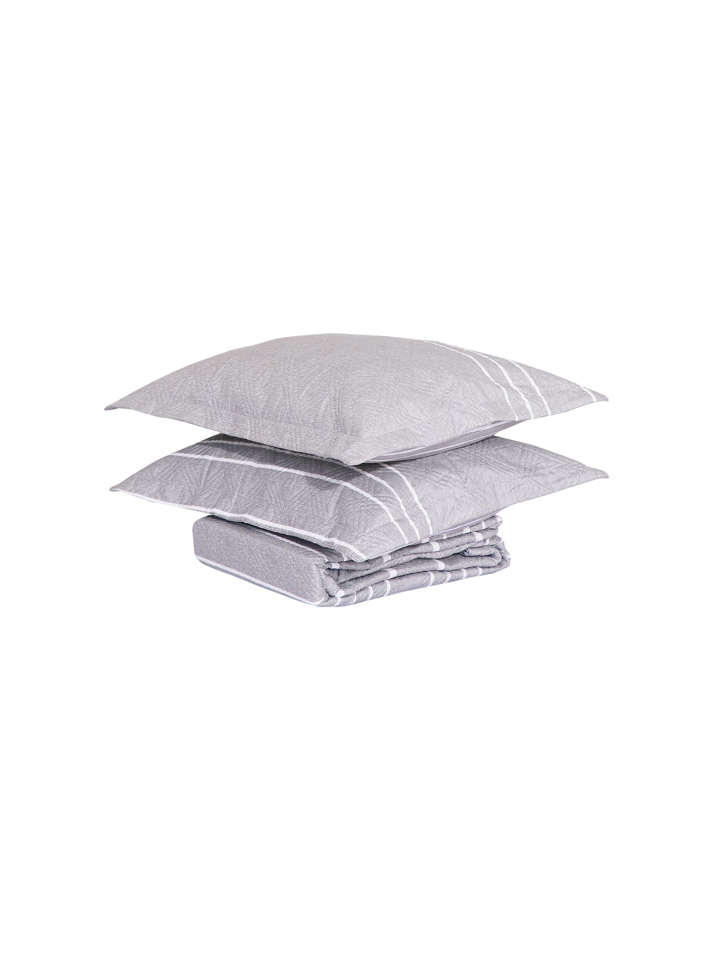 QUILT ANDES ESTAMPADO LISTADO GRIS 1.5 PLAZAS-2