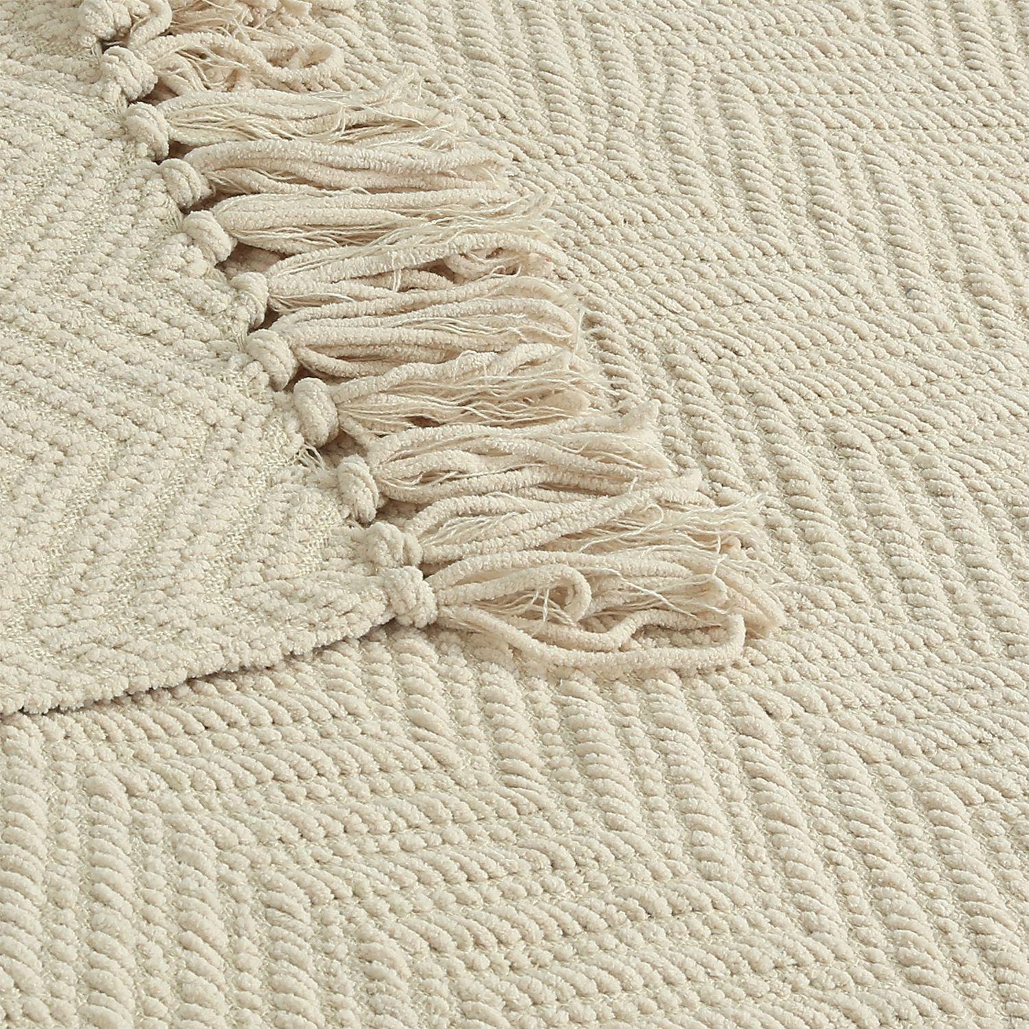 MANTA ANDES ESPIGA L 150X200  BEIGE-2