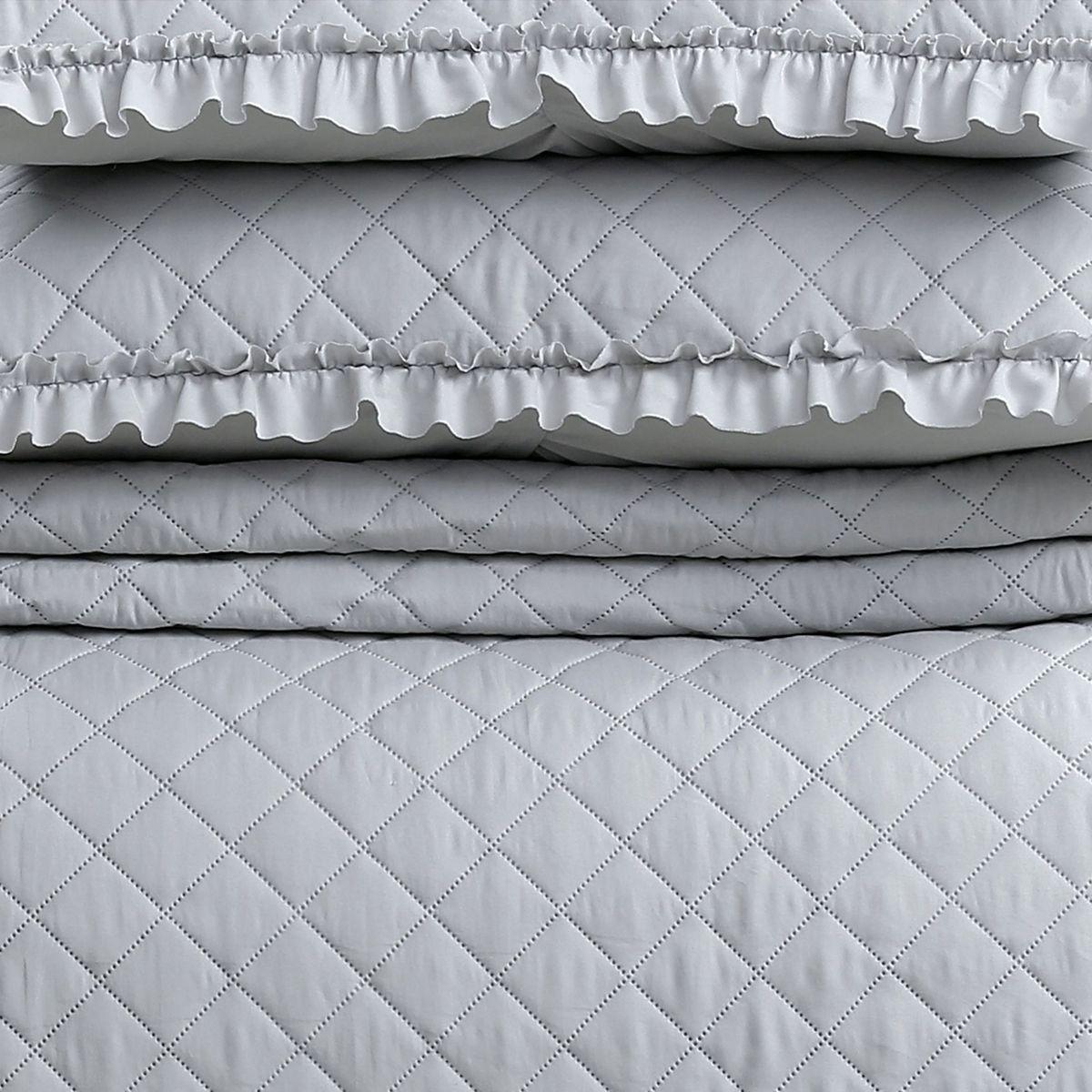 QUILT ROMANTIC KING GRIS-2