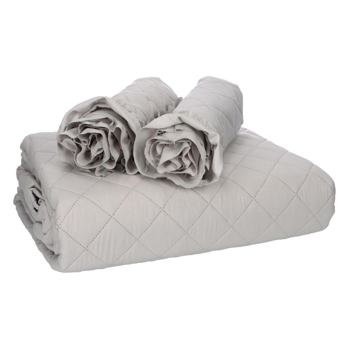 QUILT ROMANTIC KING GRIS-3