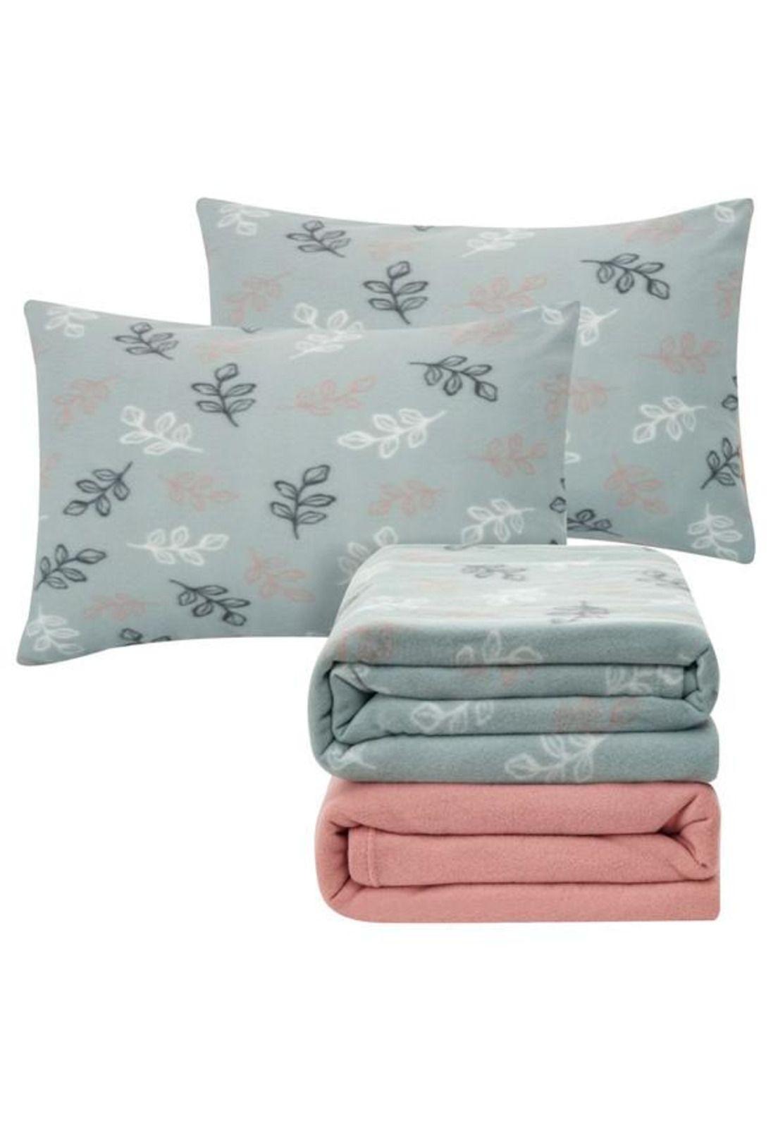 SÁBANA ANDES POLAR ESTAMPADA HOJAS 1.5 PL-2