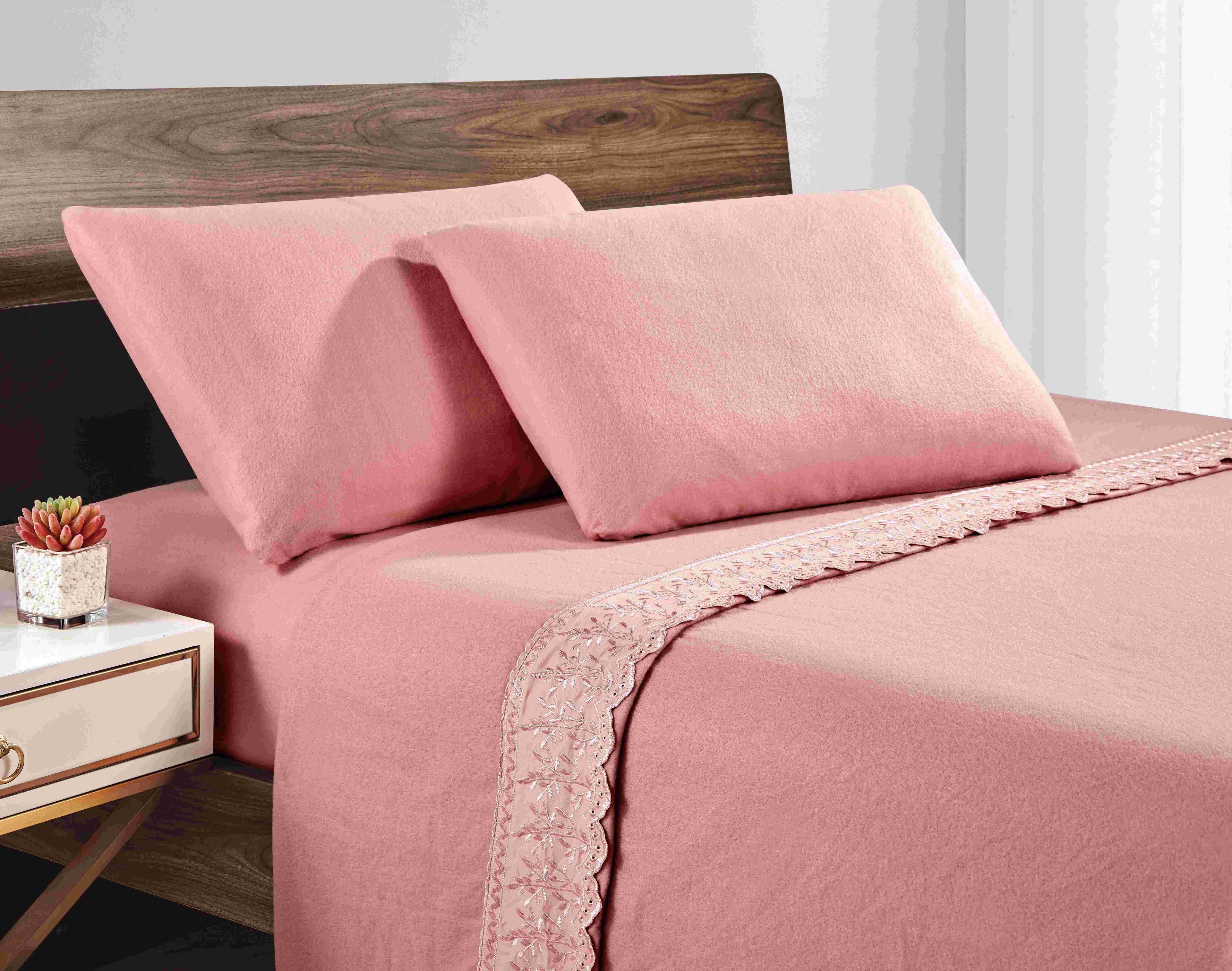 SABANA ANDES POLAR BRODERIE ROSADO KING-0