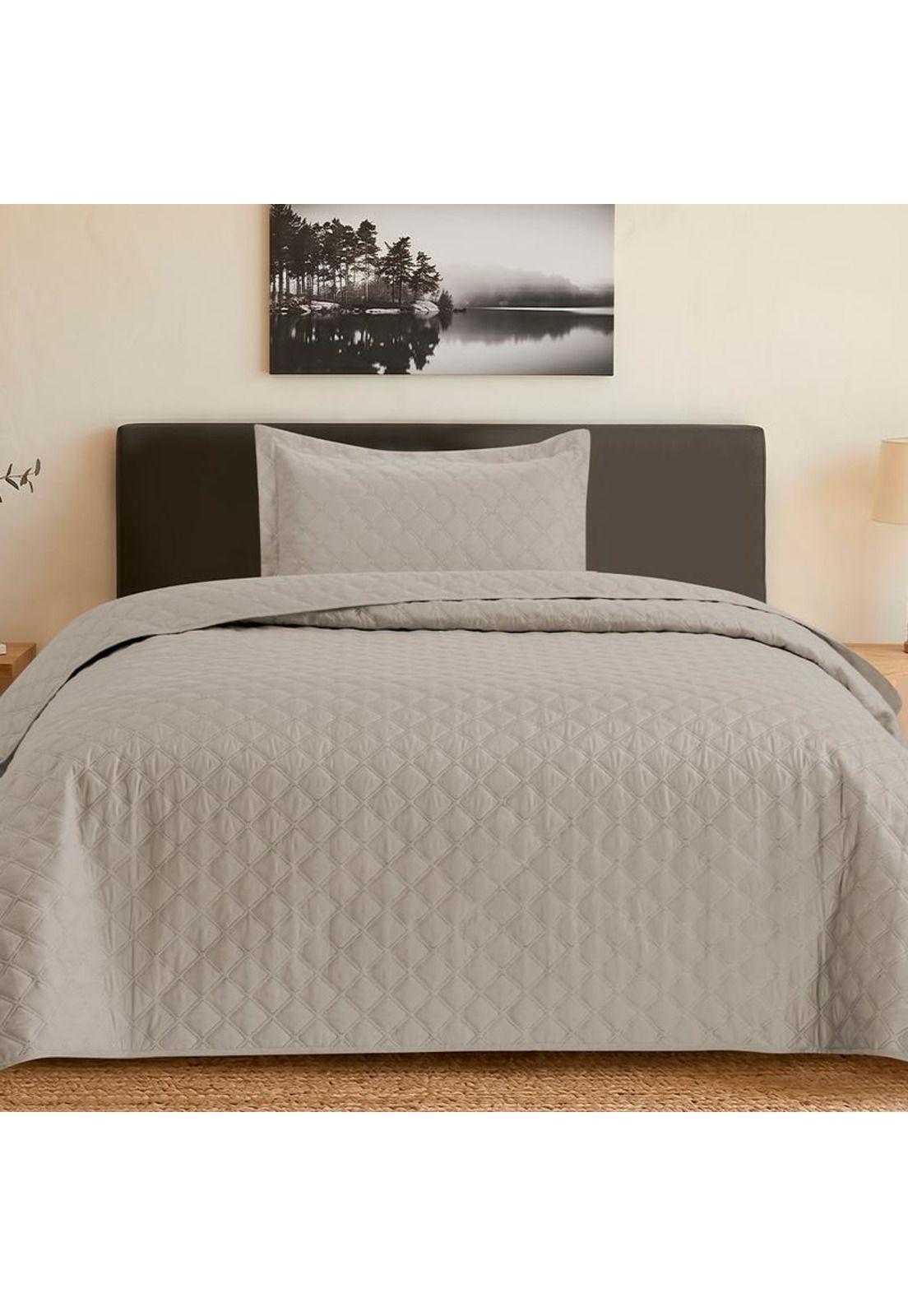 QUILT ANDES LISO BEIGE 1.5 P-0