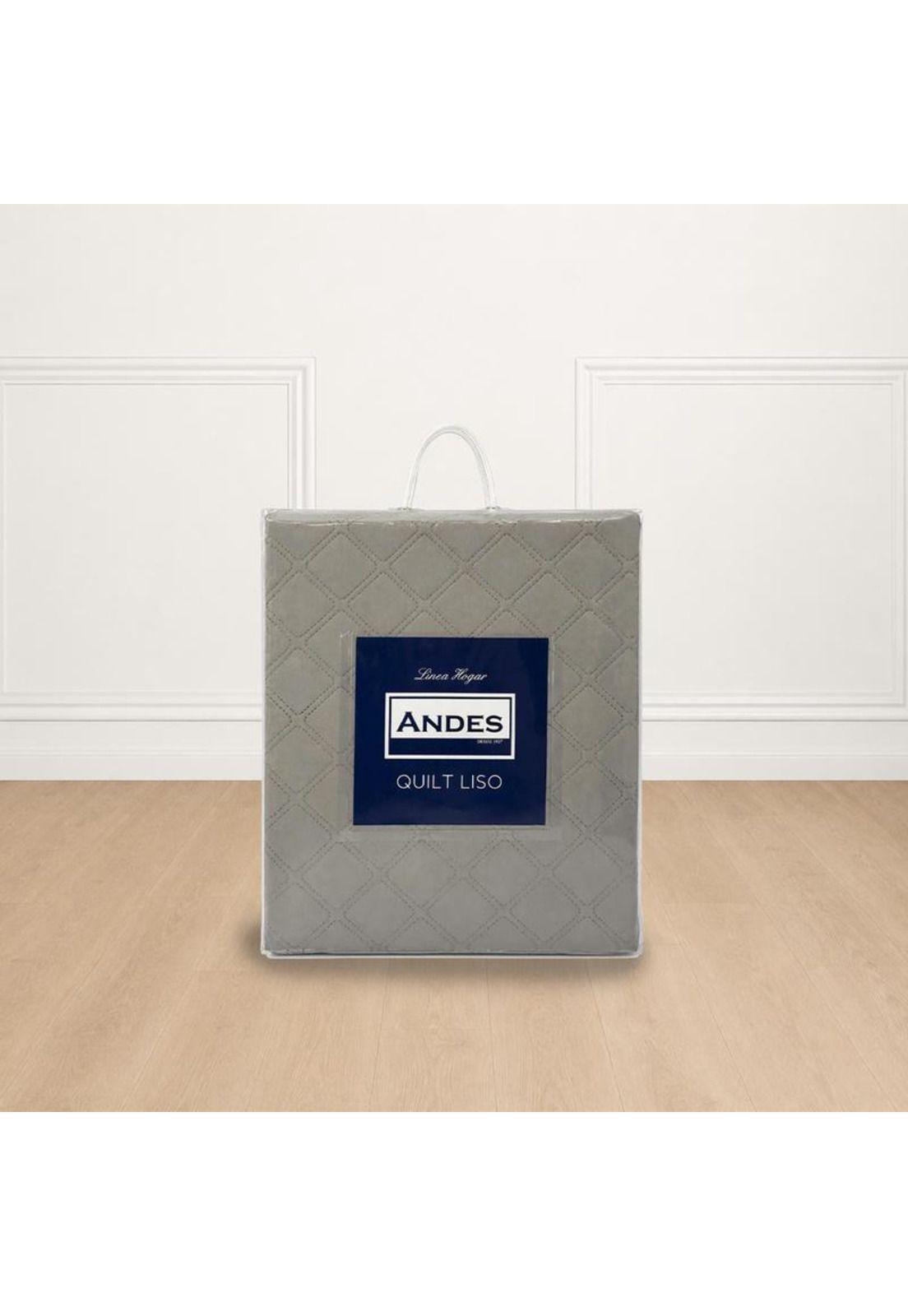 QUILT ANDES LISO BEIGE 1.5 P-1