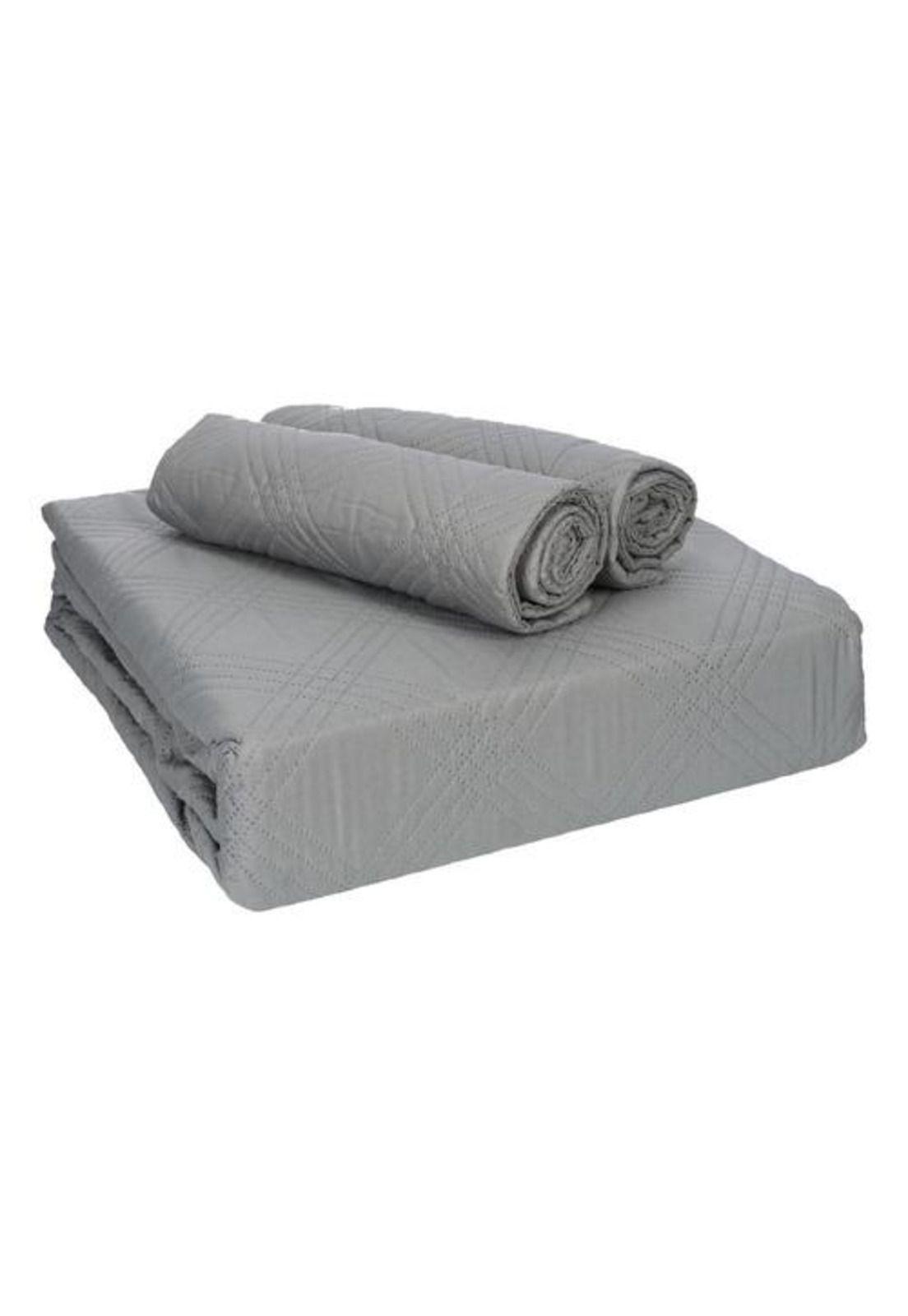QUILT ANDES LISO  GRIS 1.5 PLAZAS-4