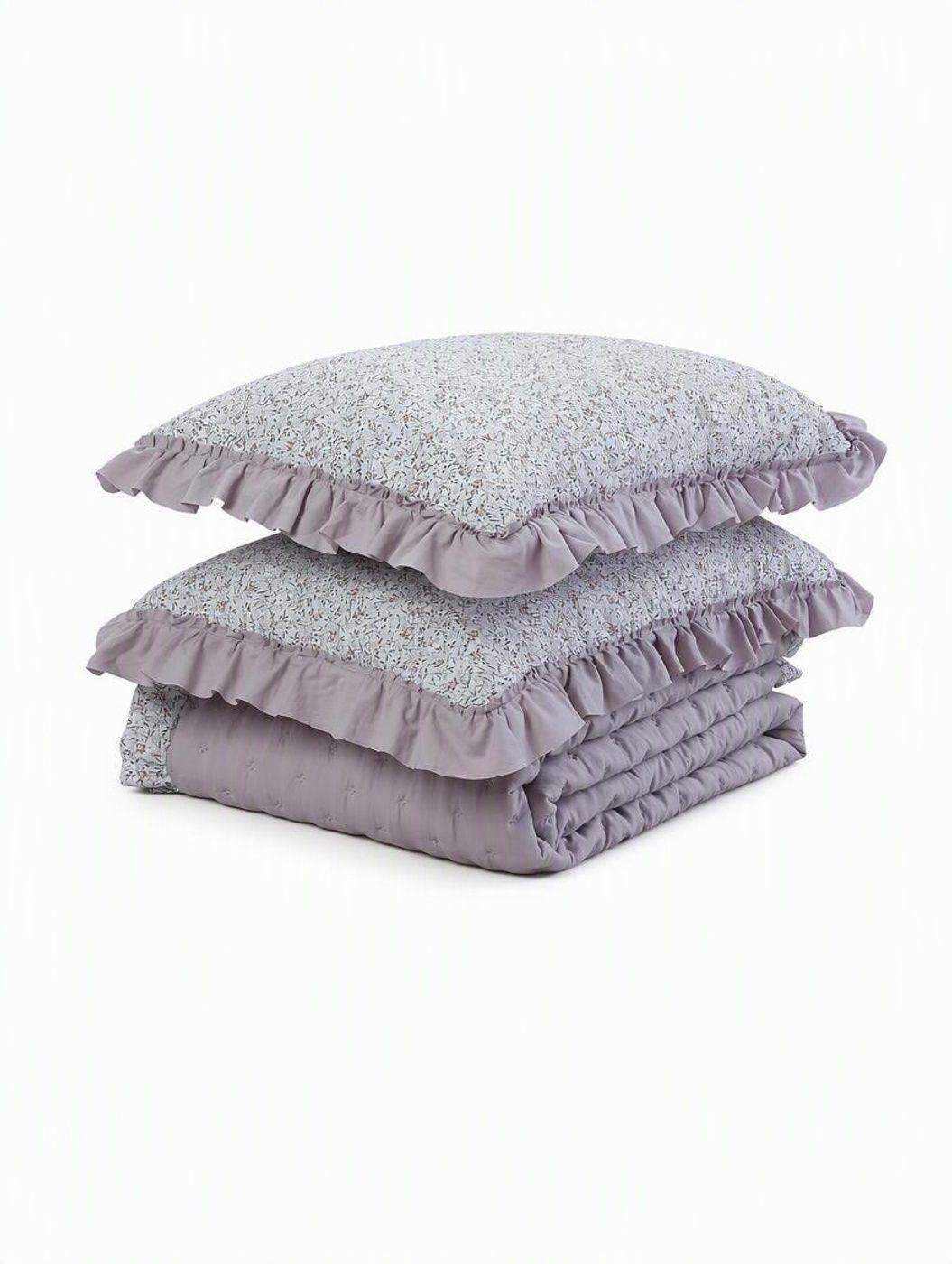 QUILT ANDES RUFFLES LILA KING-2