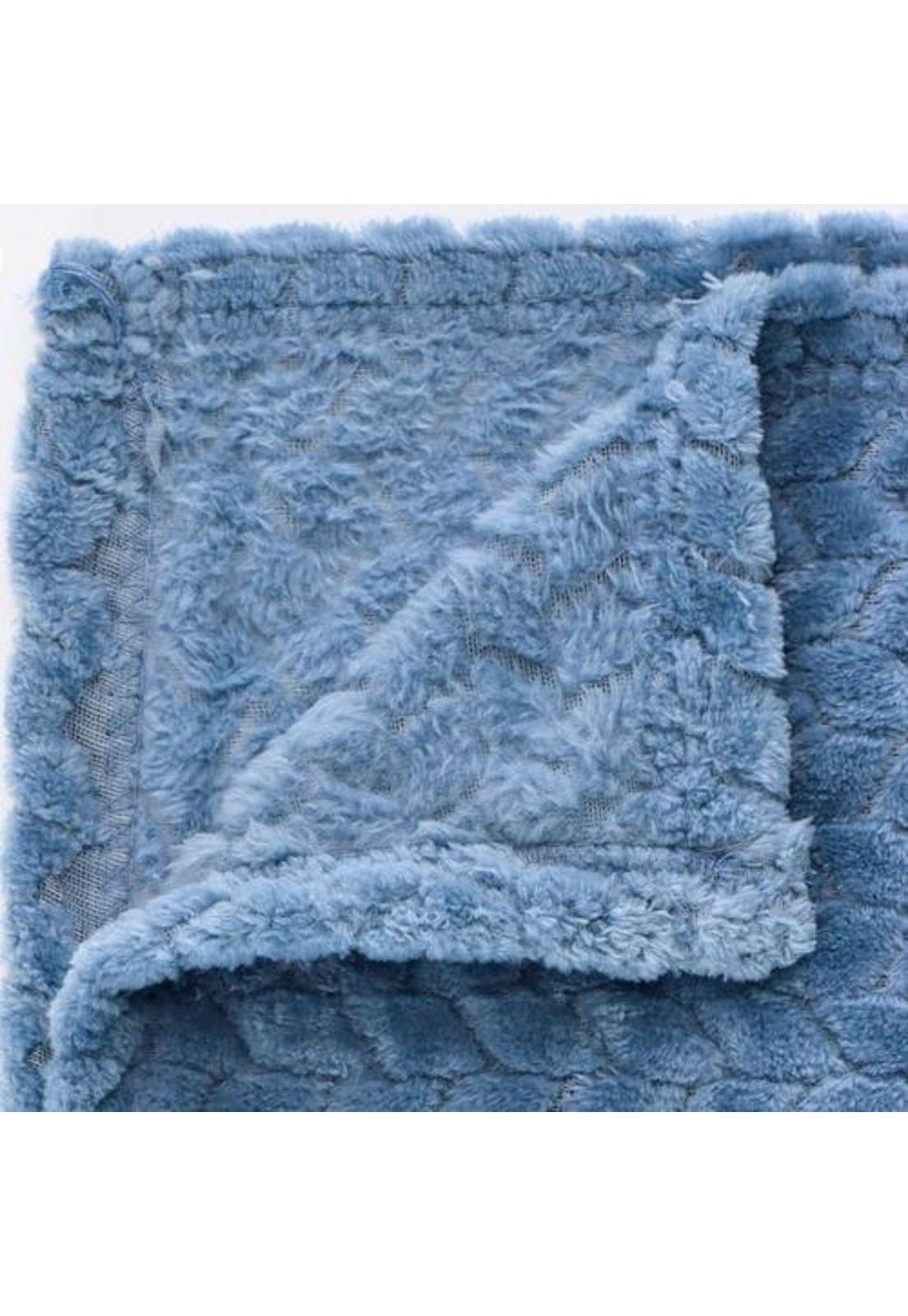 FRAZADA ANDES JACQUARD FLANNEL AZUL 2 PLAZA-3
