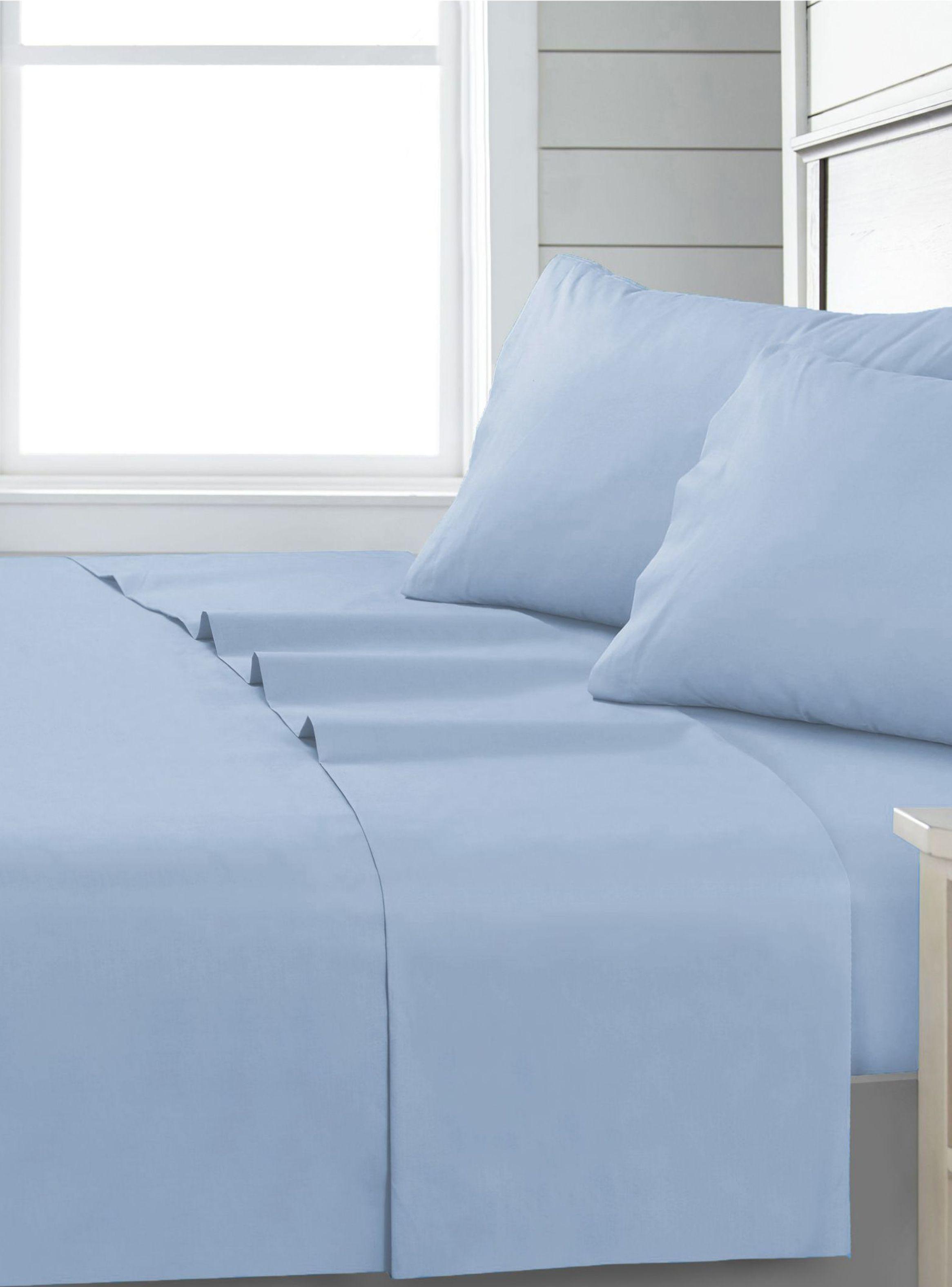 SABANA ANDES 144 HILOS LISA CELESTE 1.5  PLAZA-0