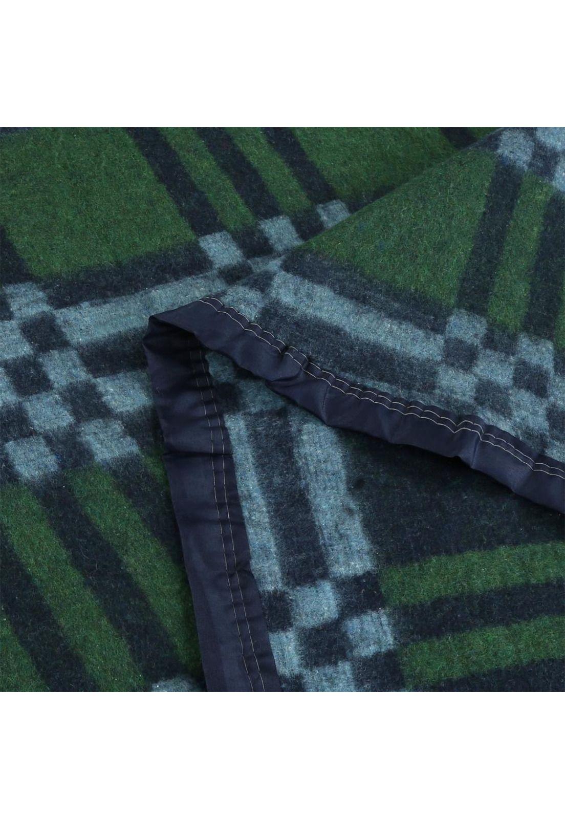 Frazada Andes Classic Escoces Azul 2 Plazas-2