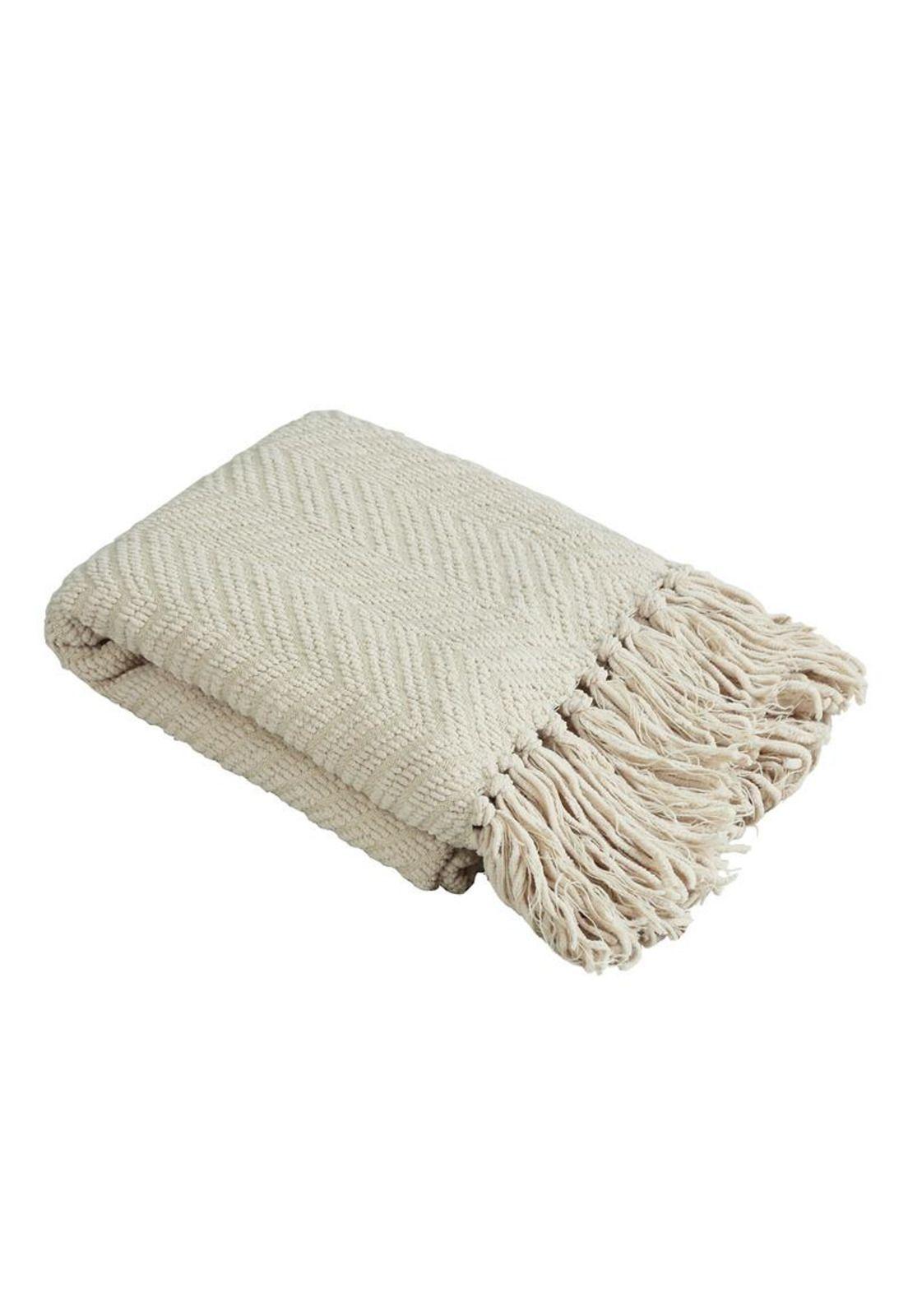 MANTA ANDES ESPIGA S 125X150  BEIGE-1