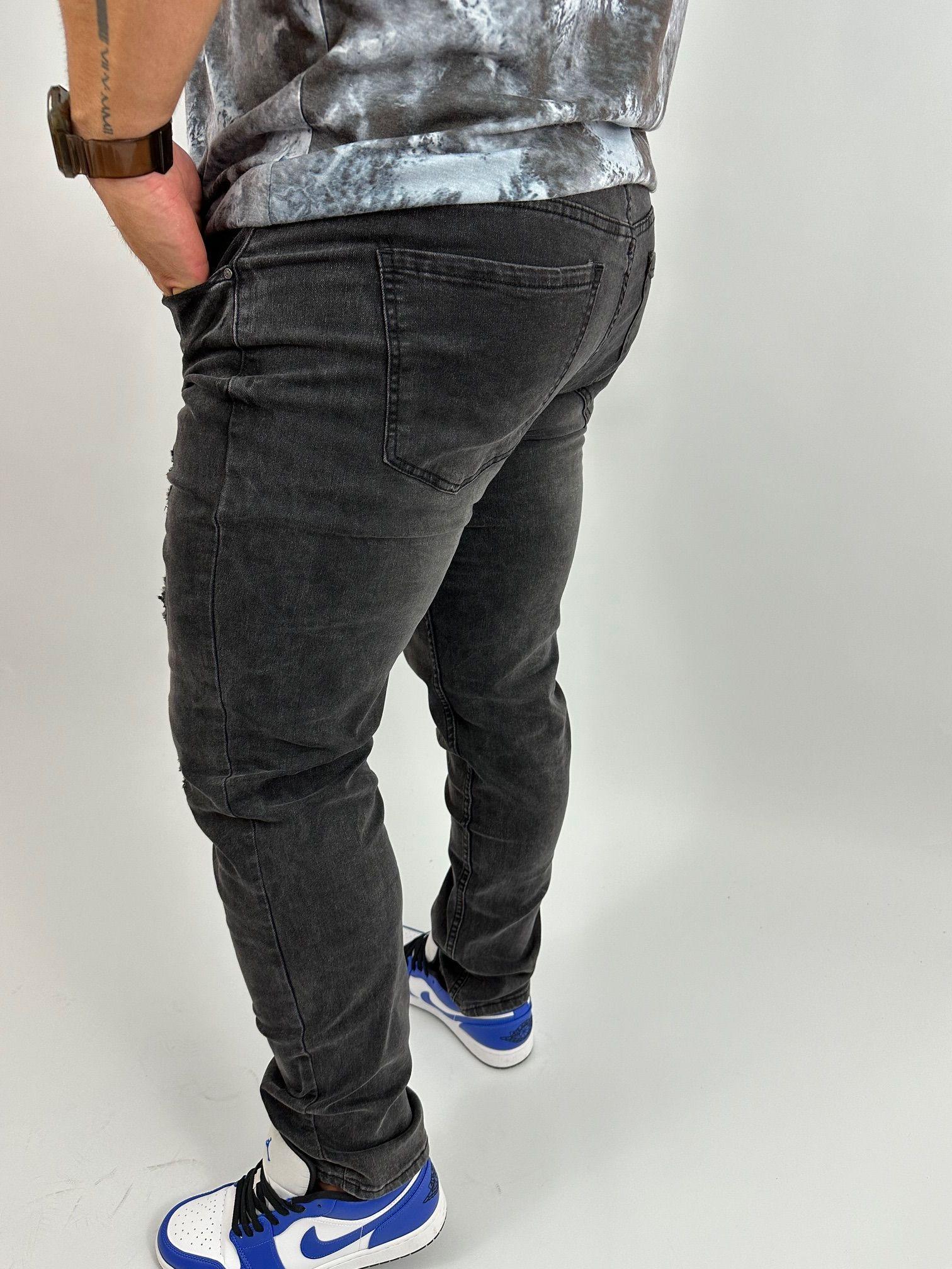 Jeans Rasgado Tallas Grandes Hombre Plus Size Via Dorado-2
