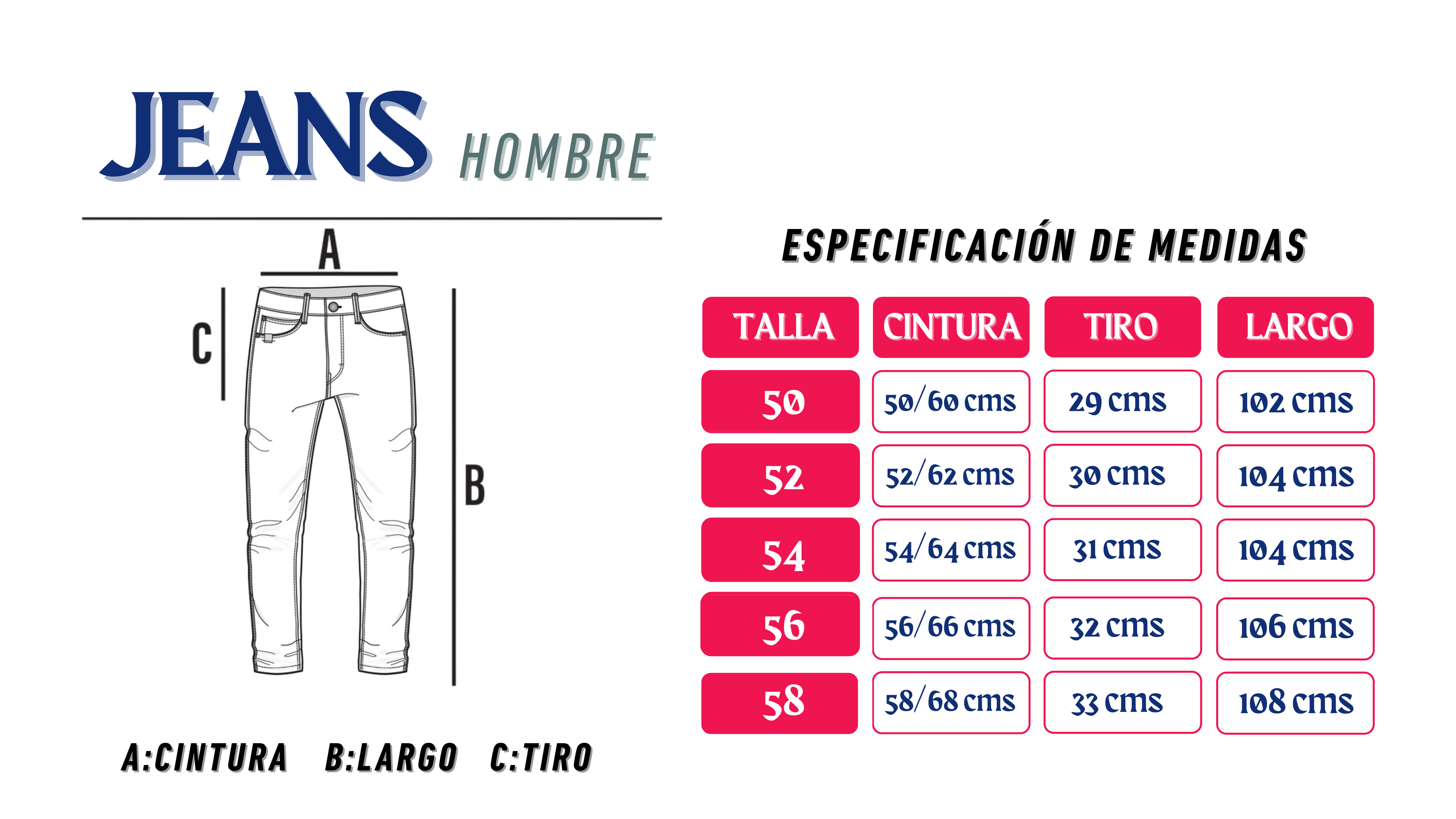 Jeans Talla Grande Hombre Plus Size Via Dorado-3