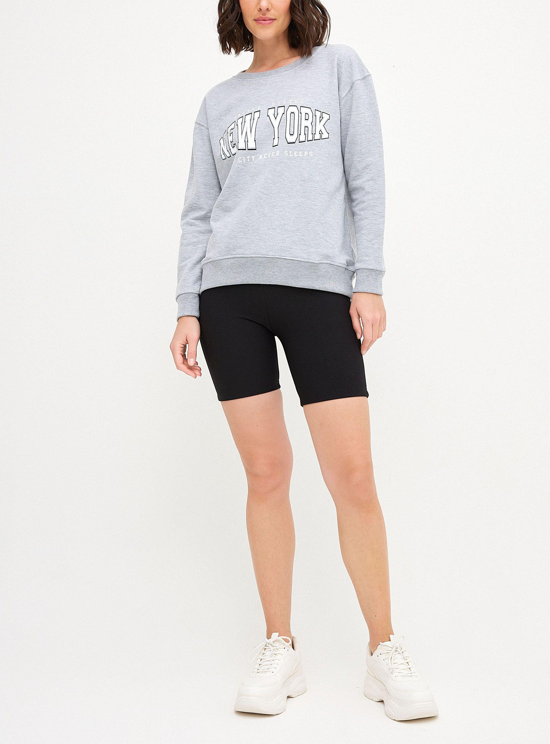 Poleron Mujer Overside Estampado Canguro S9411EGME-3