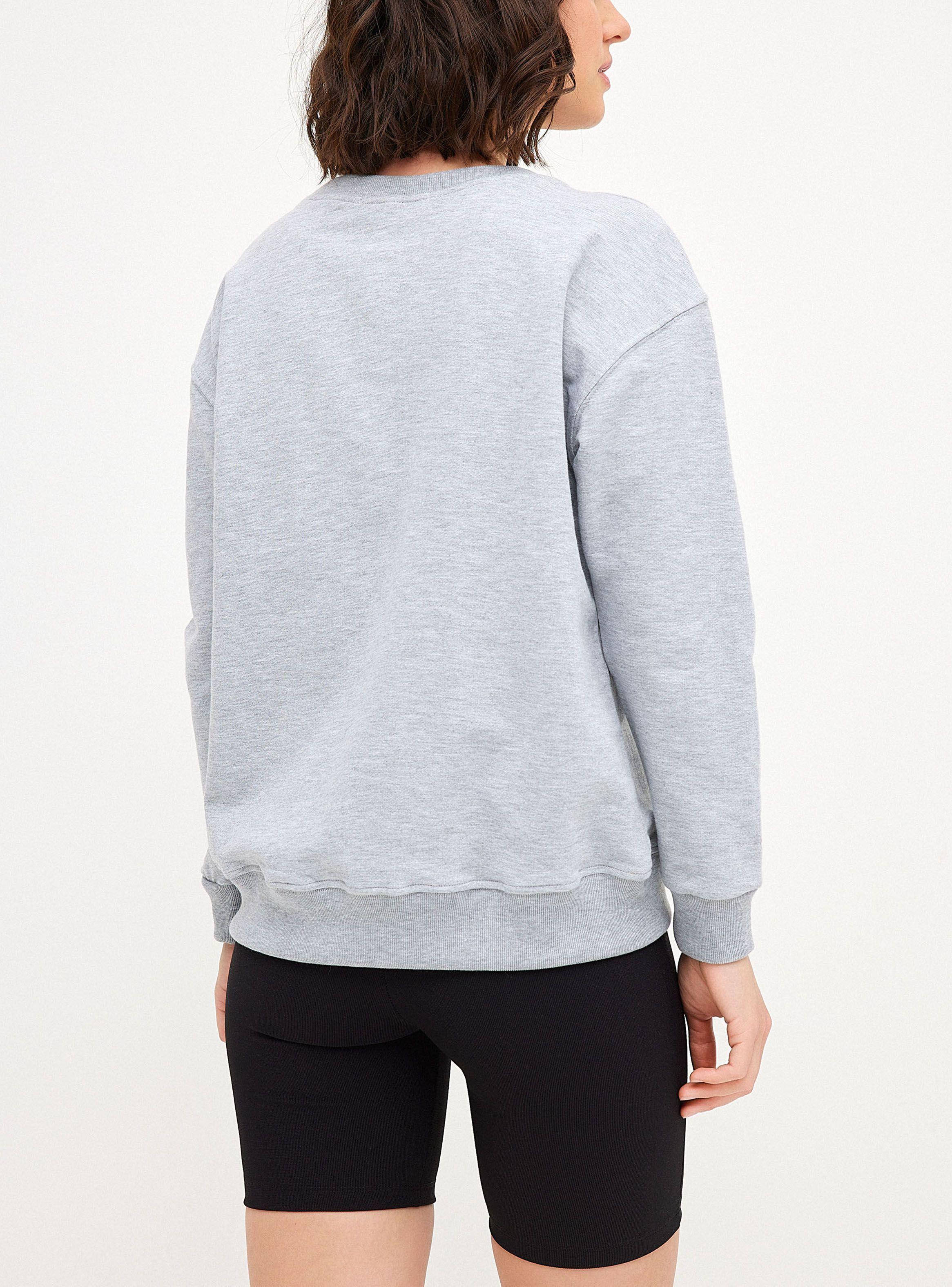 Poleron Mujer Overside Estampado Canguro S9411EGME-1